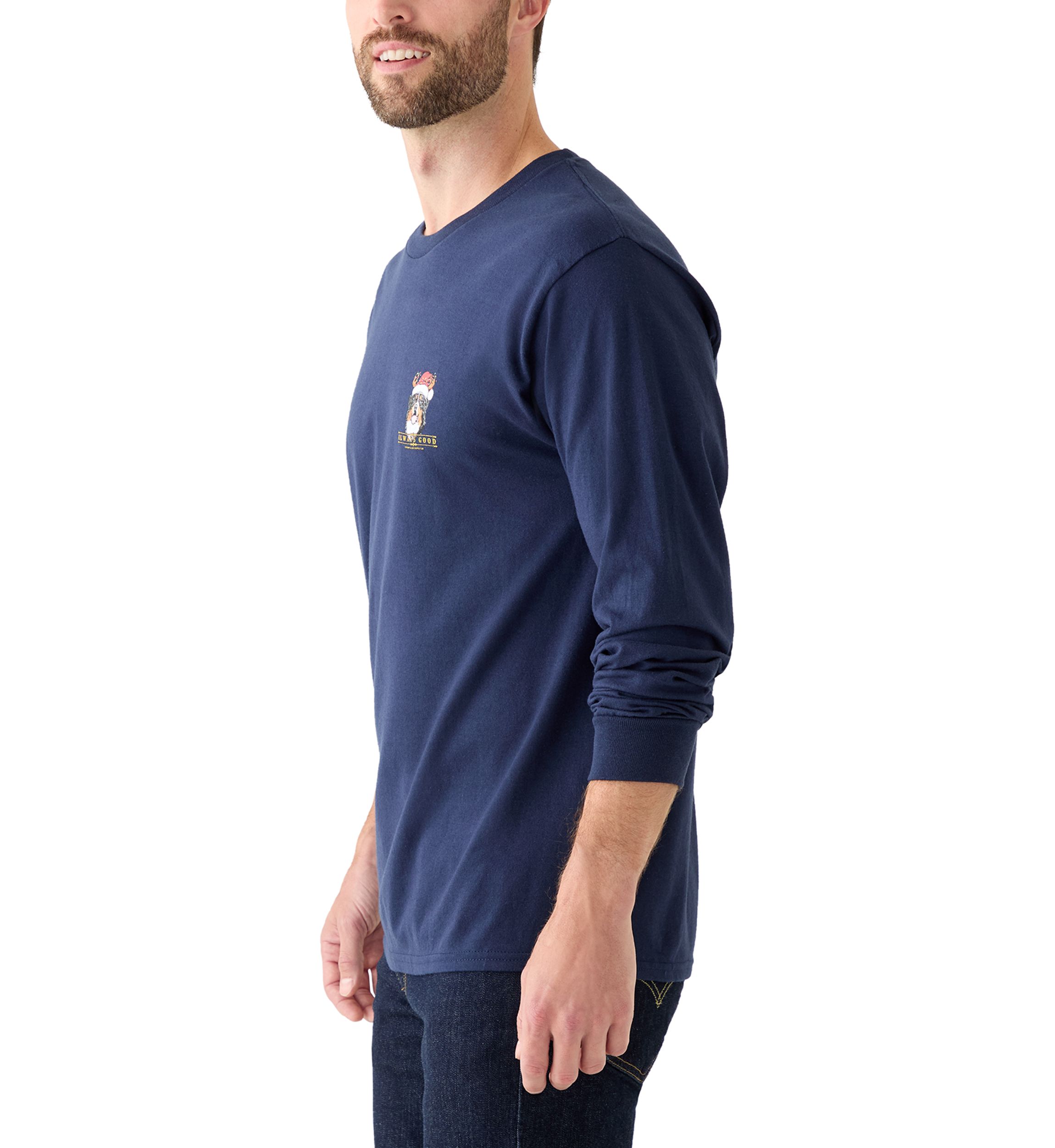 Mens Reindog Long Sleeve Graphic Shirt