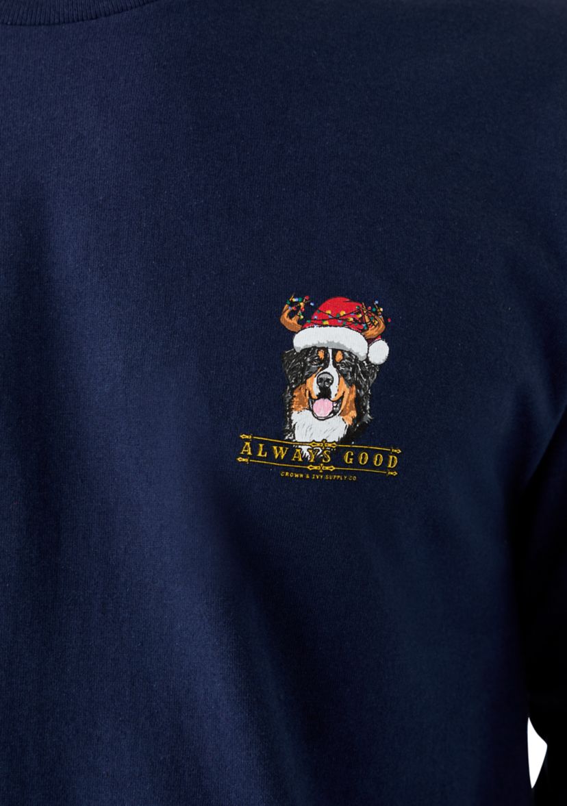 Mens Reindog Long Sleeve Graphic Shirt