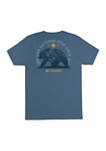 Short Sleeve Bear Walking Graphic T-Shirt 