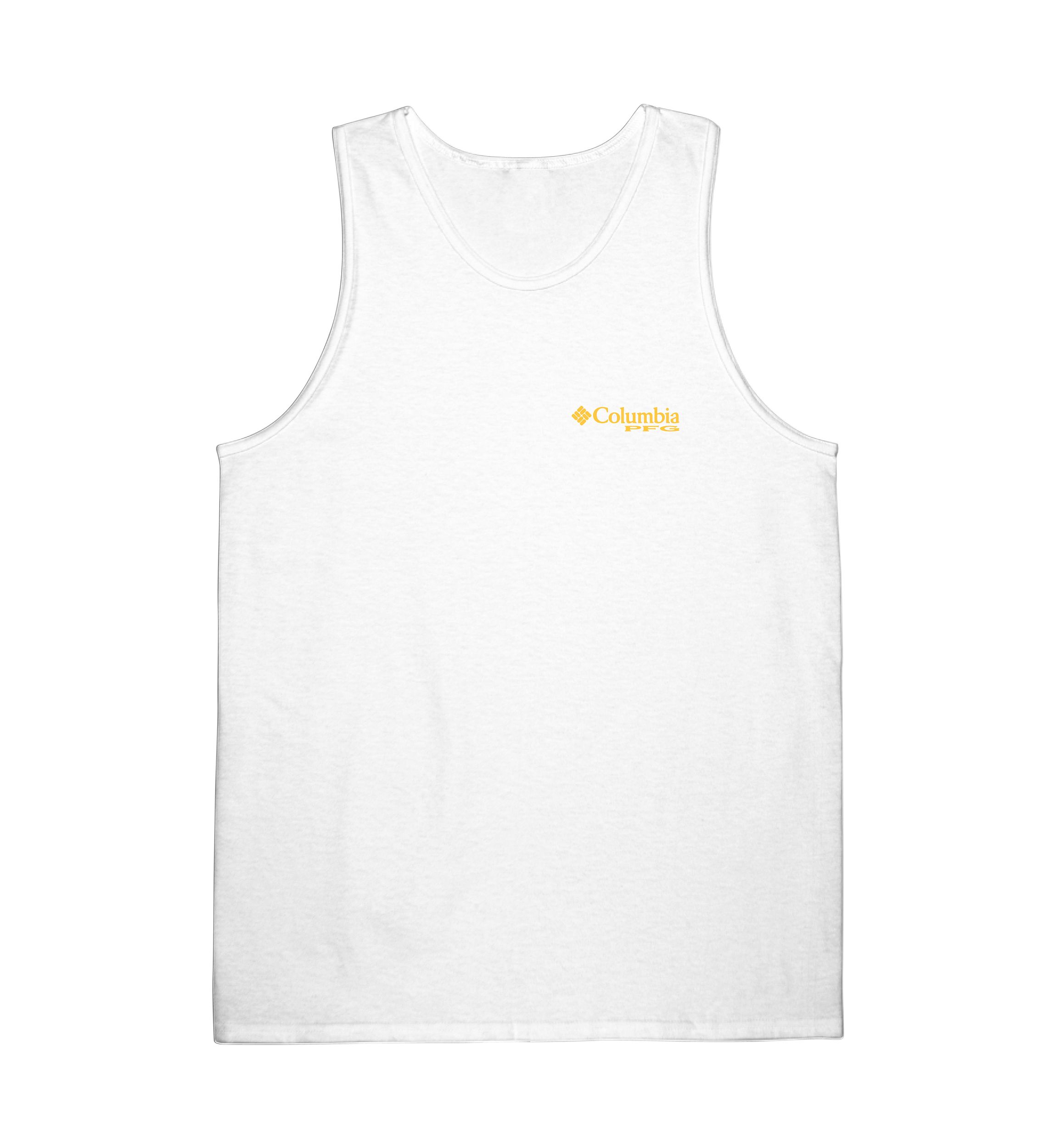  Mens Performance Fishing Gear Floral Graphic Tank Top