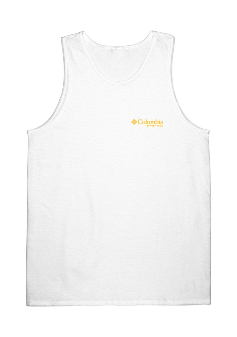  Mens Performance Fishing Gear Floral Graphic Tank Top