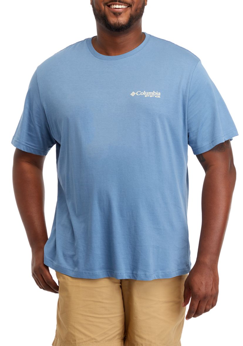 Big & Tall Short Sleeve Forem Flats Boat Graphic T-Shirt