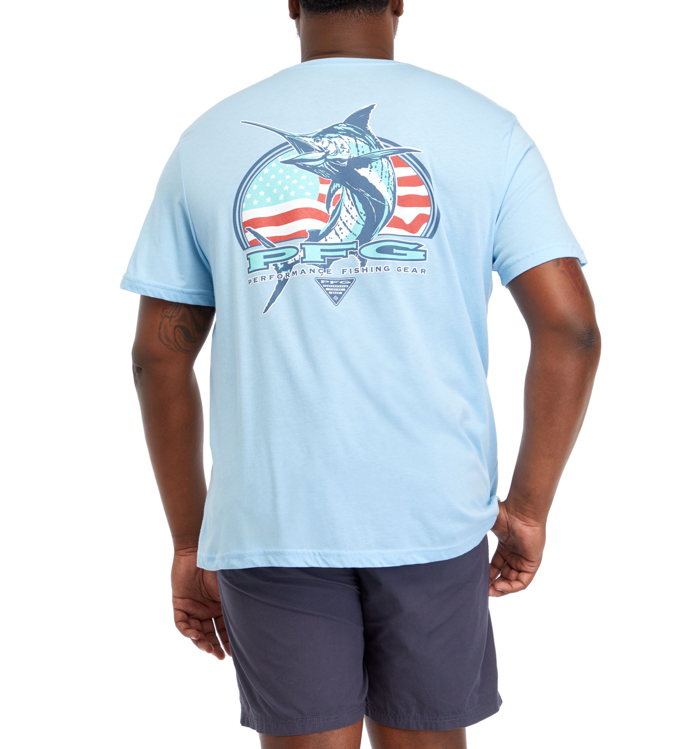 Big & Tall Merica Marlin Graphic T-Shirt