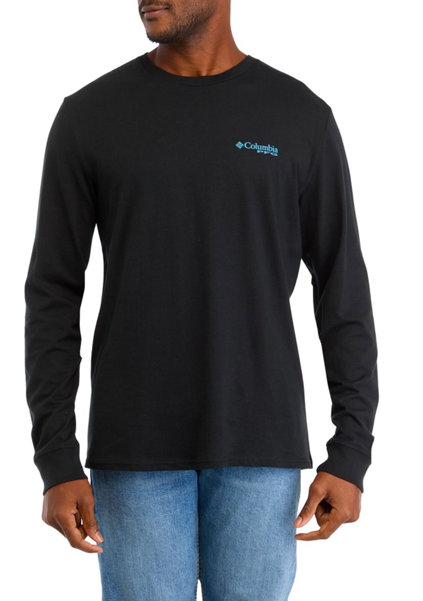 Long Sleeve Marlin Flag Graphic T-Shirt 