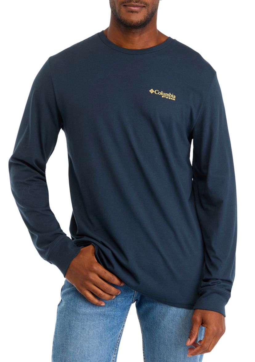 Long Sleeve Americana Deer Graphic T-Shirt 