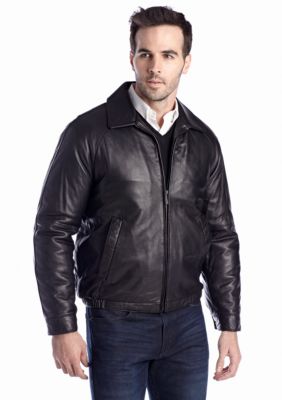 big tall leather bomber jackets