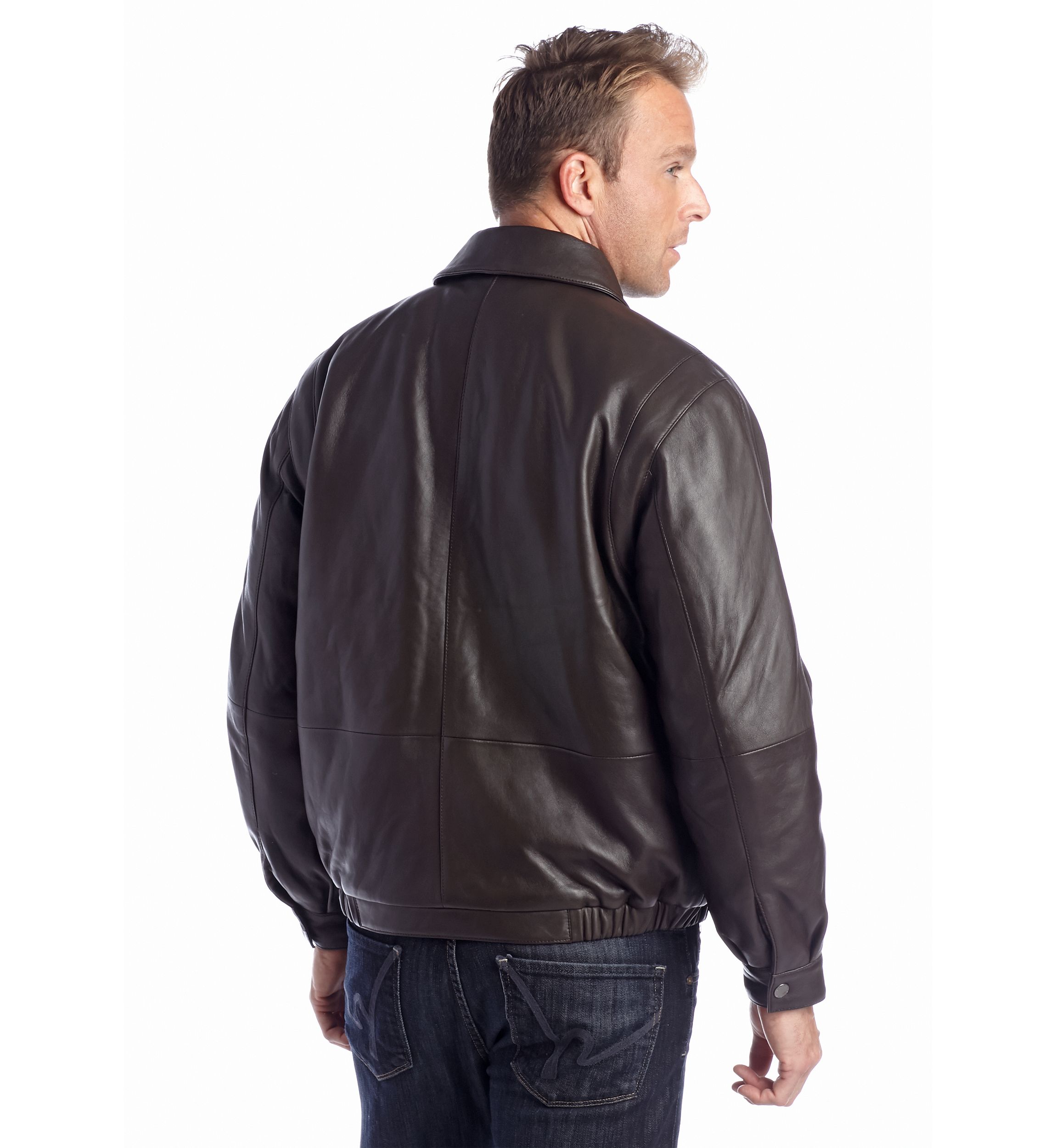 Leather Bomber Jacket