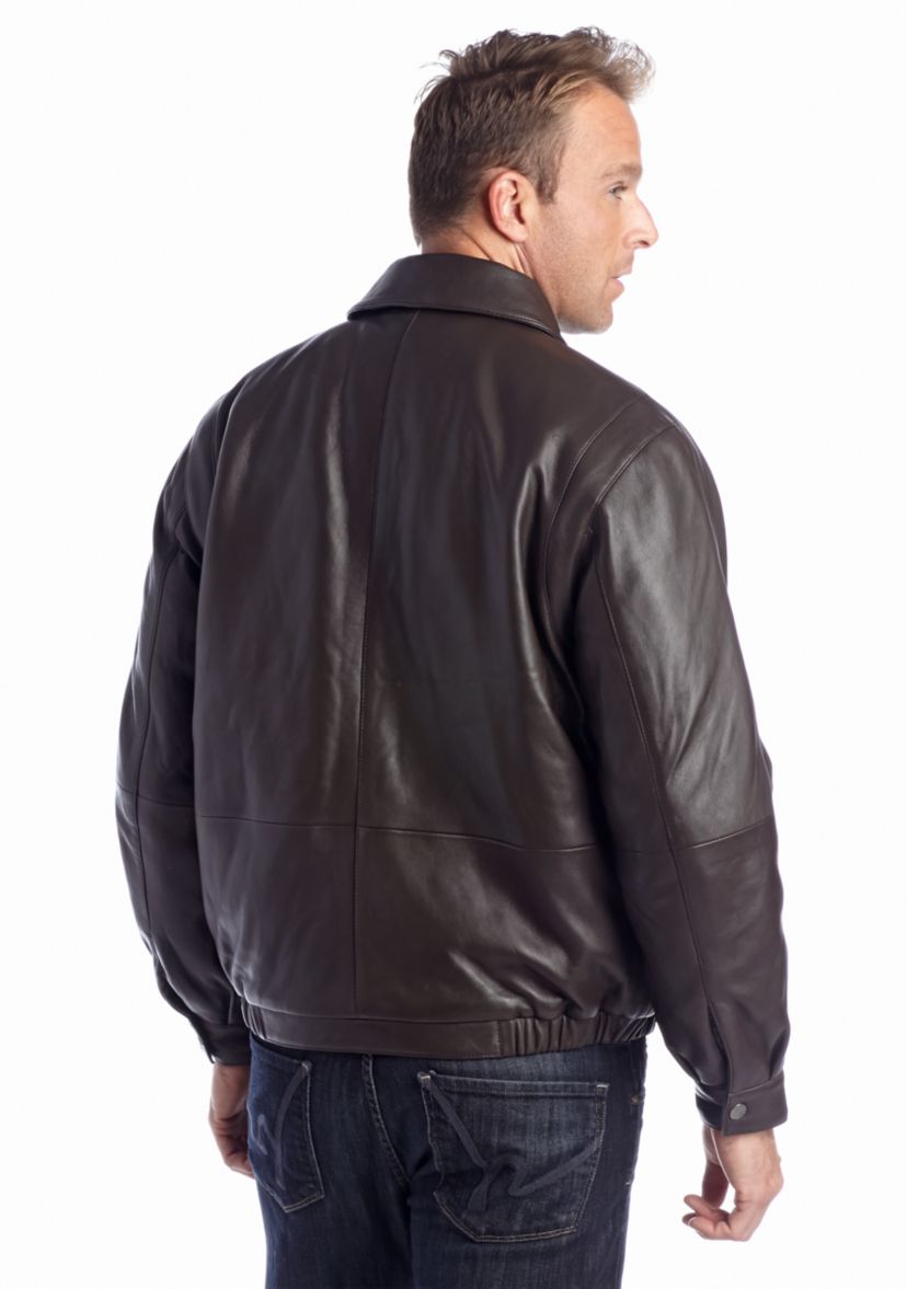Leather Bomber Jacket