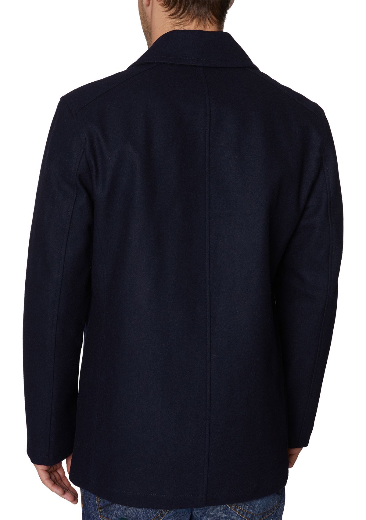 Button Front Peacoat 