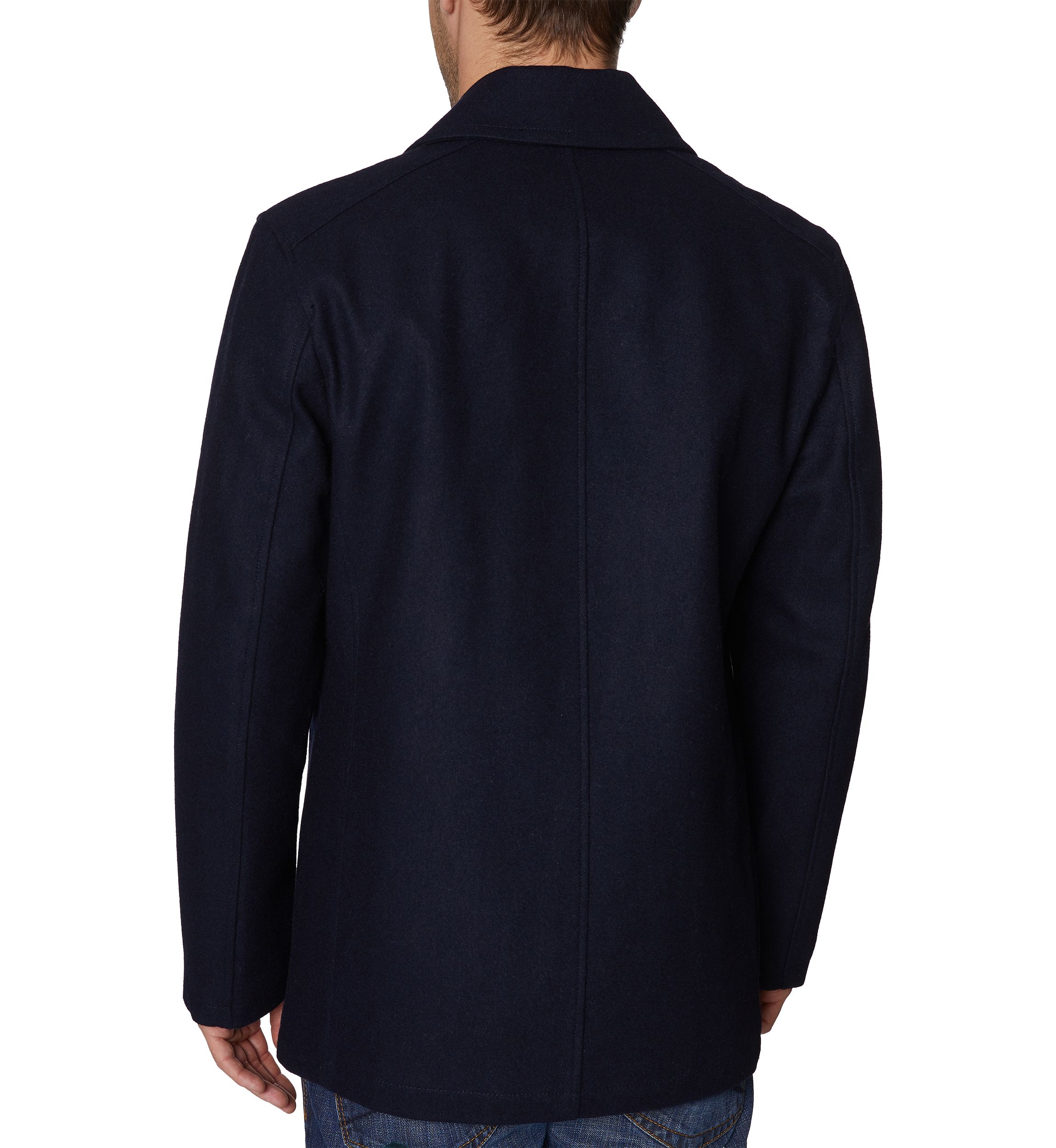 Button Front Peacoat 