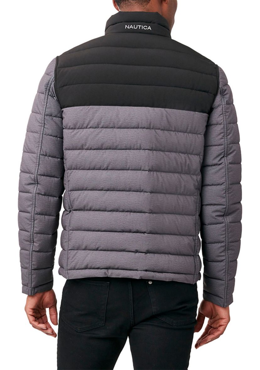 Reversible Color Block Puffer Jacket