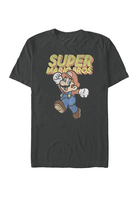 Retro Super Mario Bros Graphic T-Shirt 