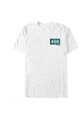 Fifth Sun Men's 456 Patch Squid Game Graphic T-Shirt, White, Medium -  0196446978772