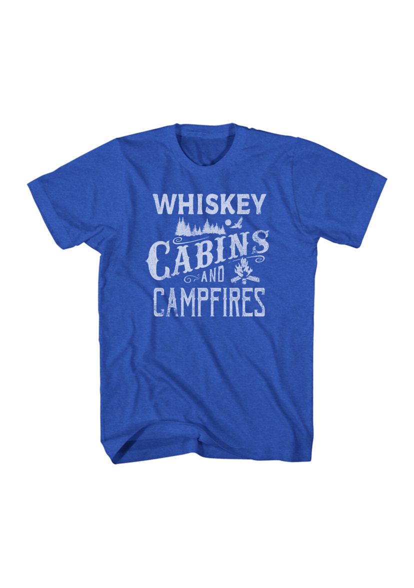 Whiskey, Cabins, & Campfires Graphic T-Shirt 