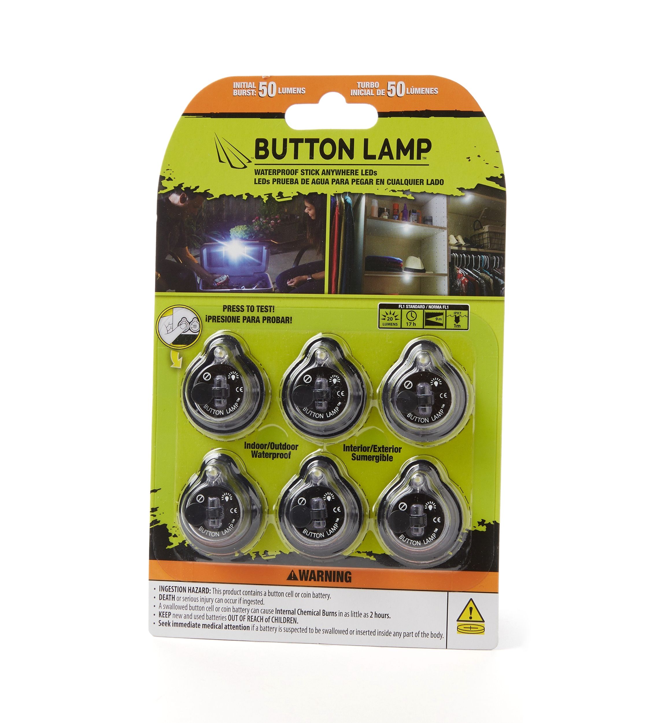 Button Lamp - 6 Pack 