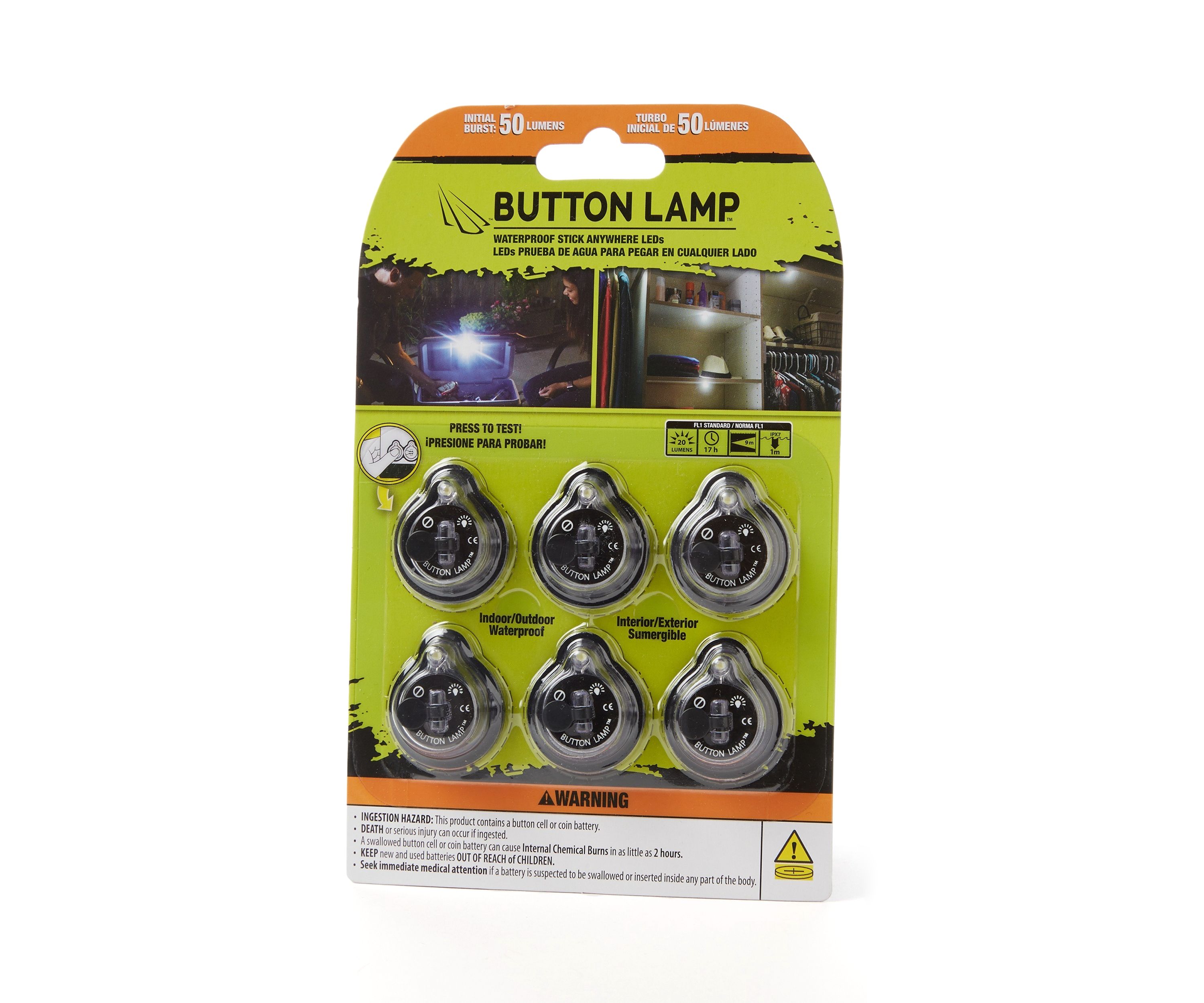 Button Lamp - 6 Pack 