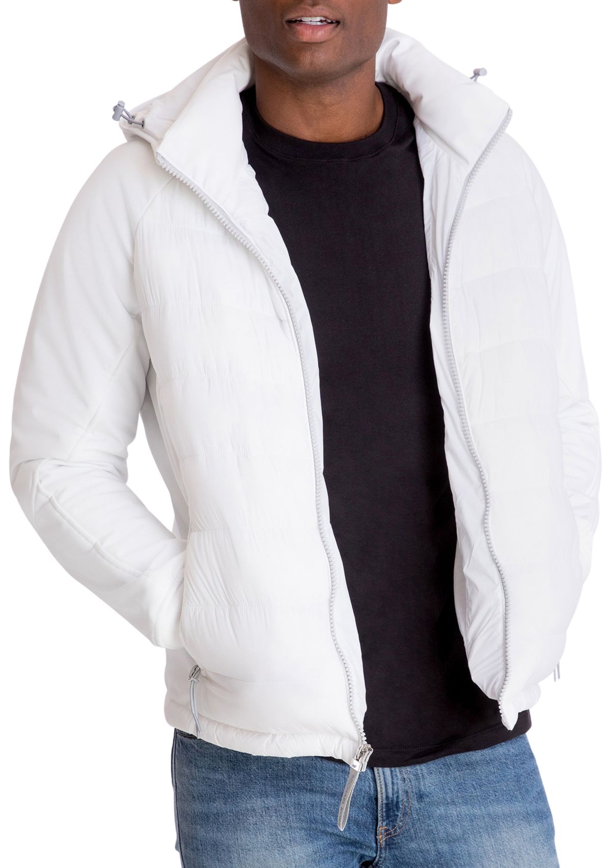 Monroe Mixed Media Puffer Jacket 