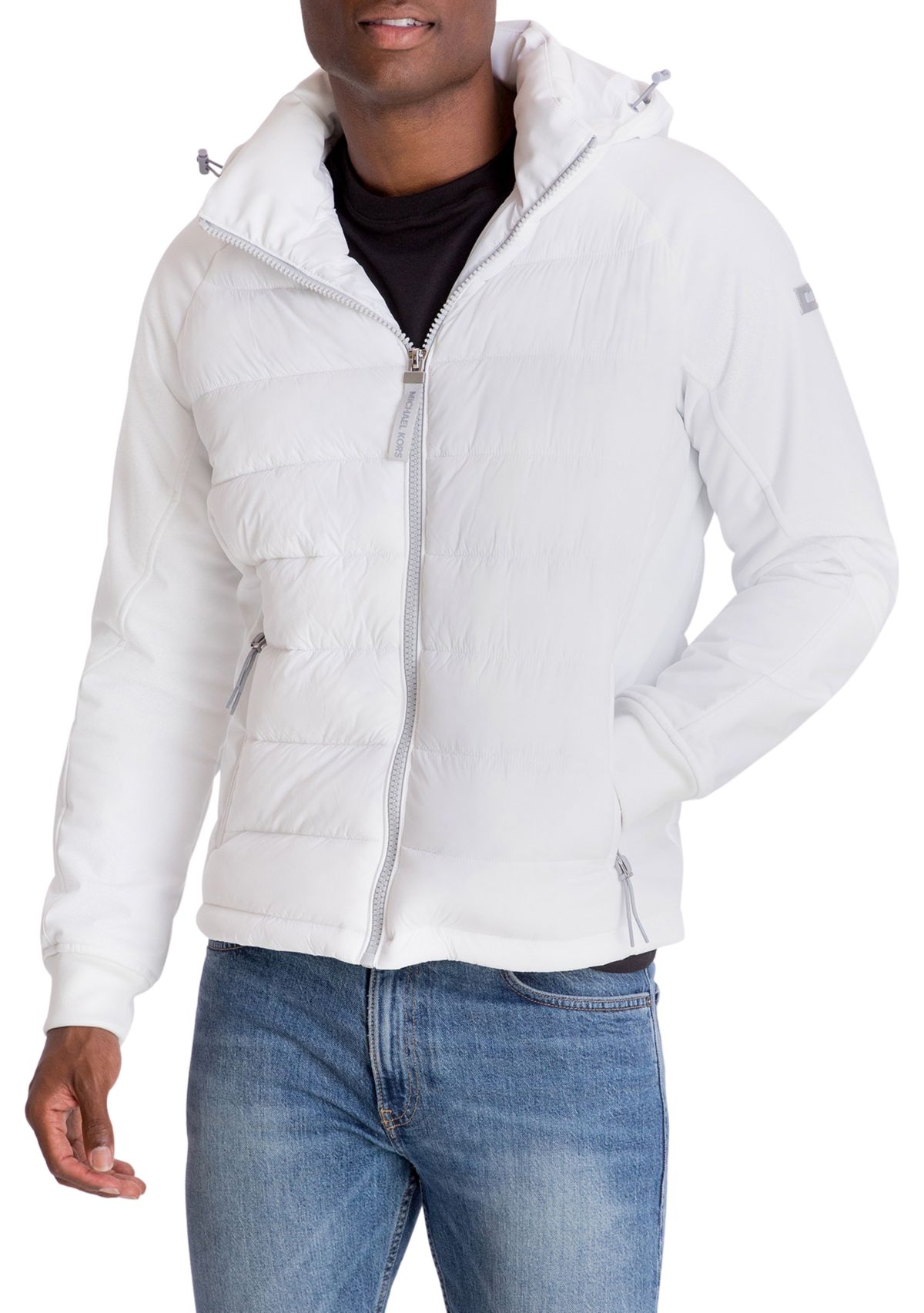 Monroe Mixed Media Puffer Jacket 