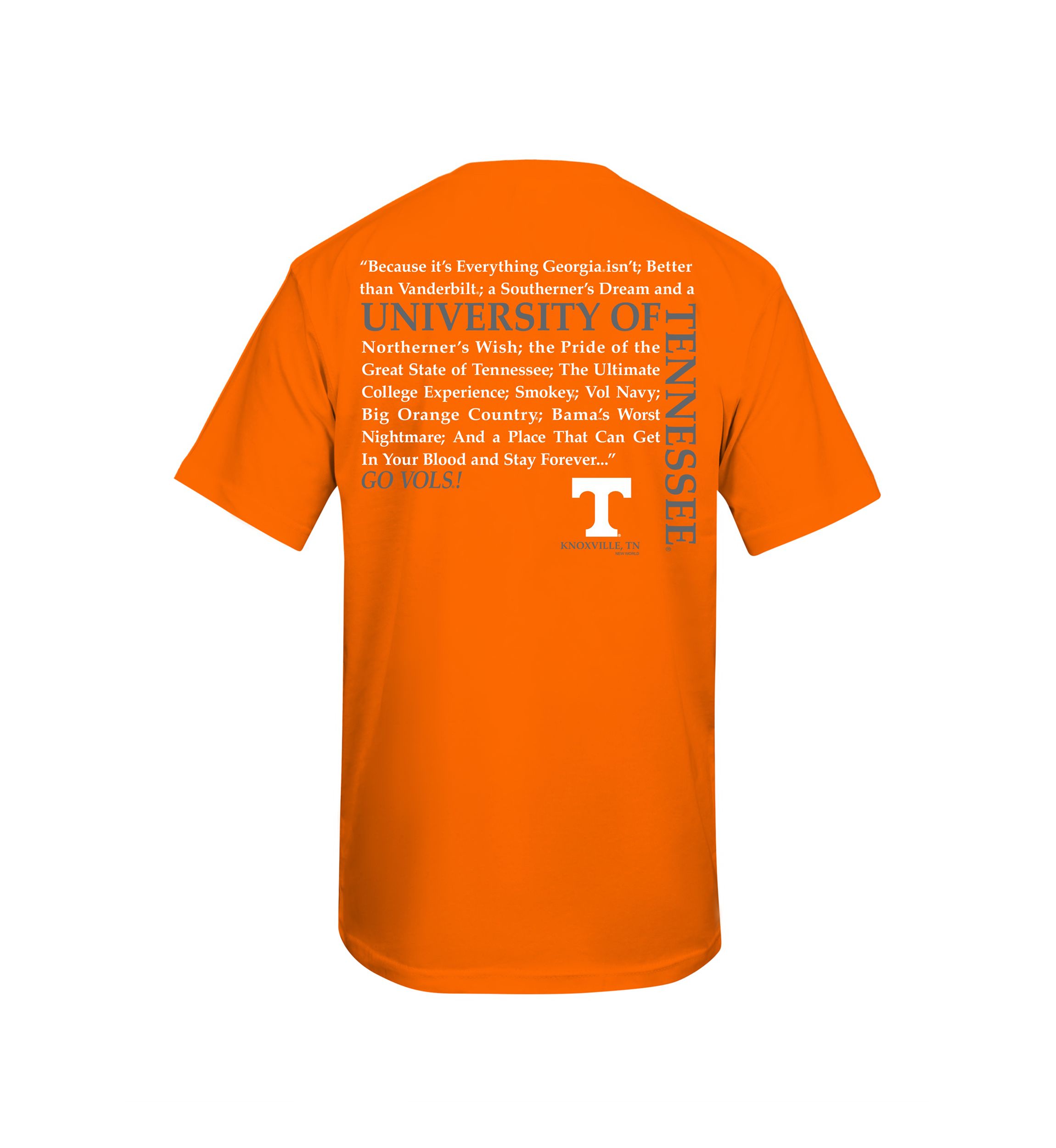 NCAA Tennessee Volunteers Straight Hem Graphic T-Shirt