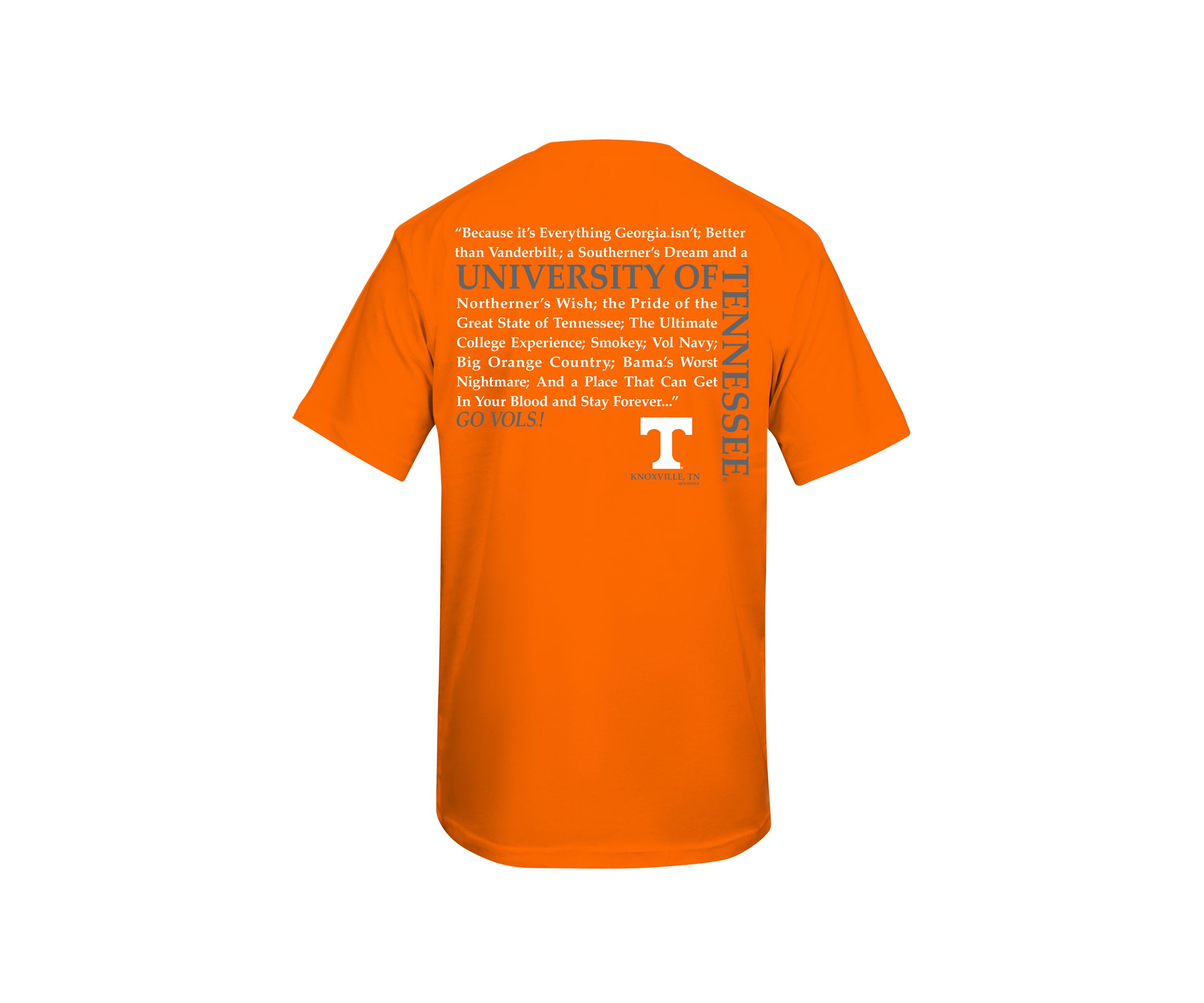 NCAA Tennessee Volunteers Straight Hem Graphic T-Shirt
