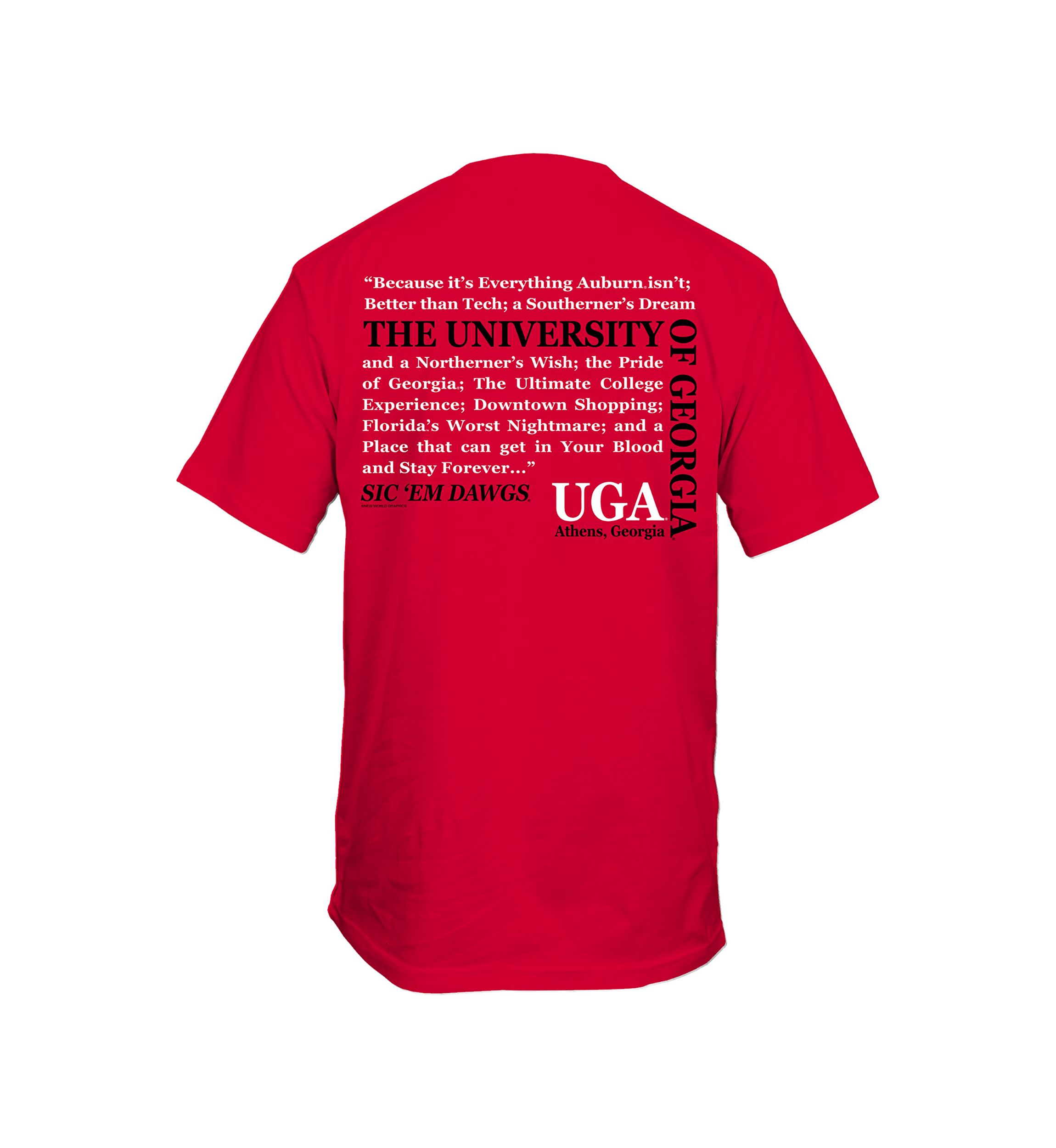 NCAA Georgia Bulldogs Straight Graphic T-Shirt
