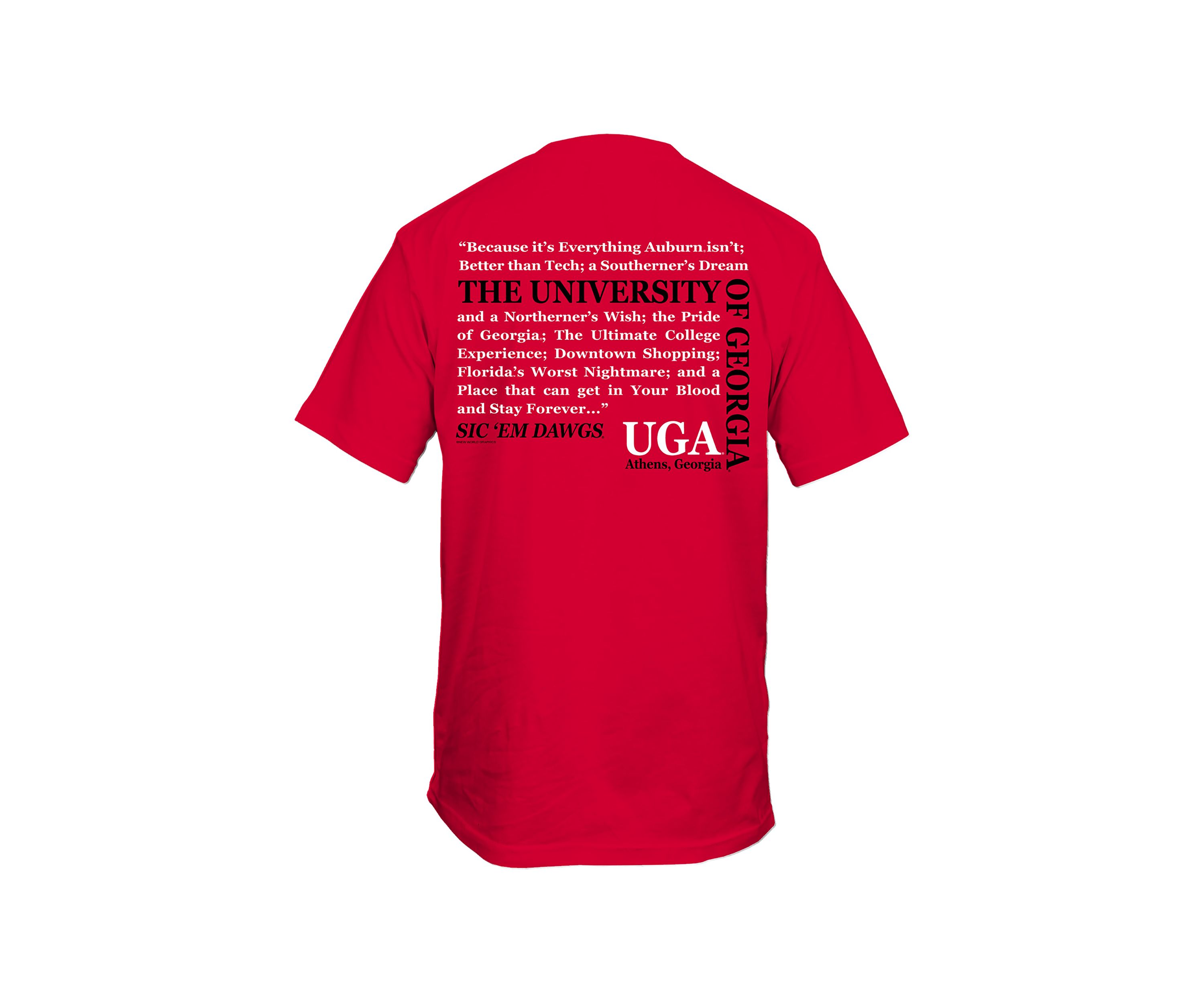 NCAA Georgia Bulldogs Straight Graphic T-Shirt