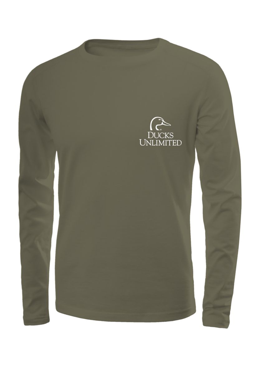 Mens Long Sleeve Logo Graphic T-Shirt 