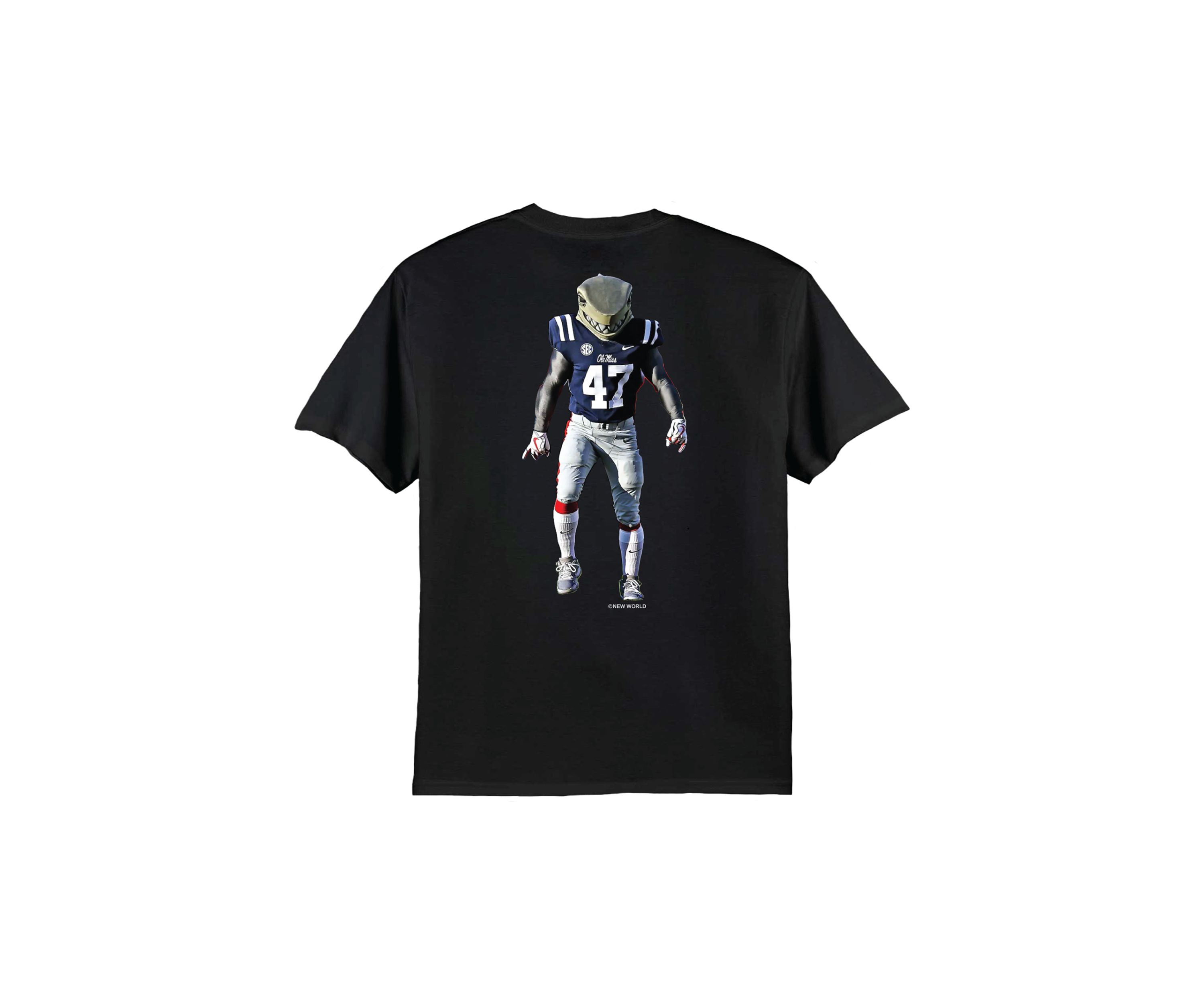 NCAA Ole Miss Rebels Floating Mascot Graphic T-Shirt