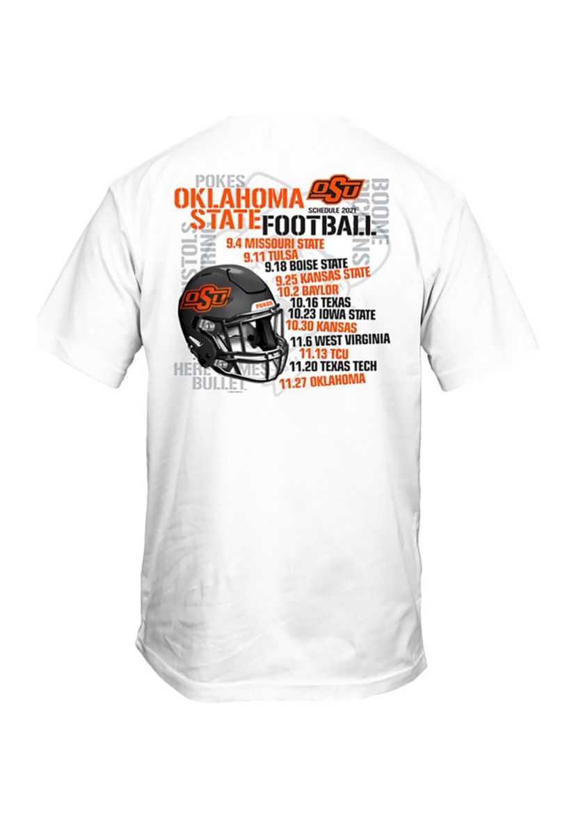 NCAA Oklahoma State Cowboys Schedule Graphic T-Shirt