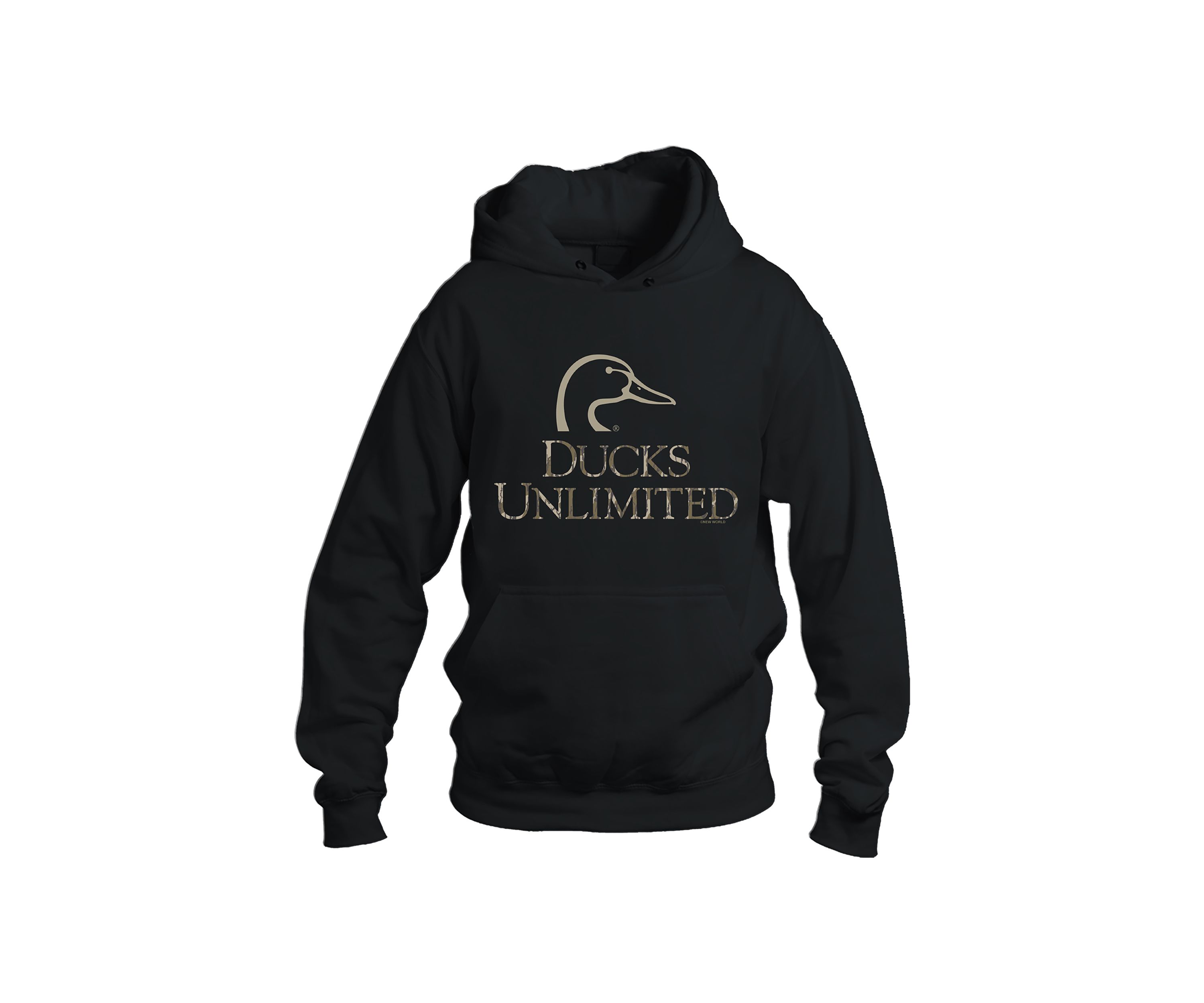 Mens Ducks Unlimited Camo Logo Graphic Hoodie