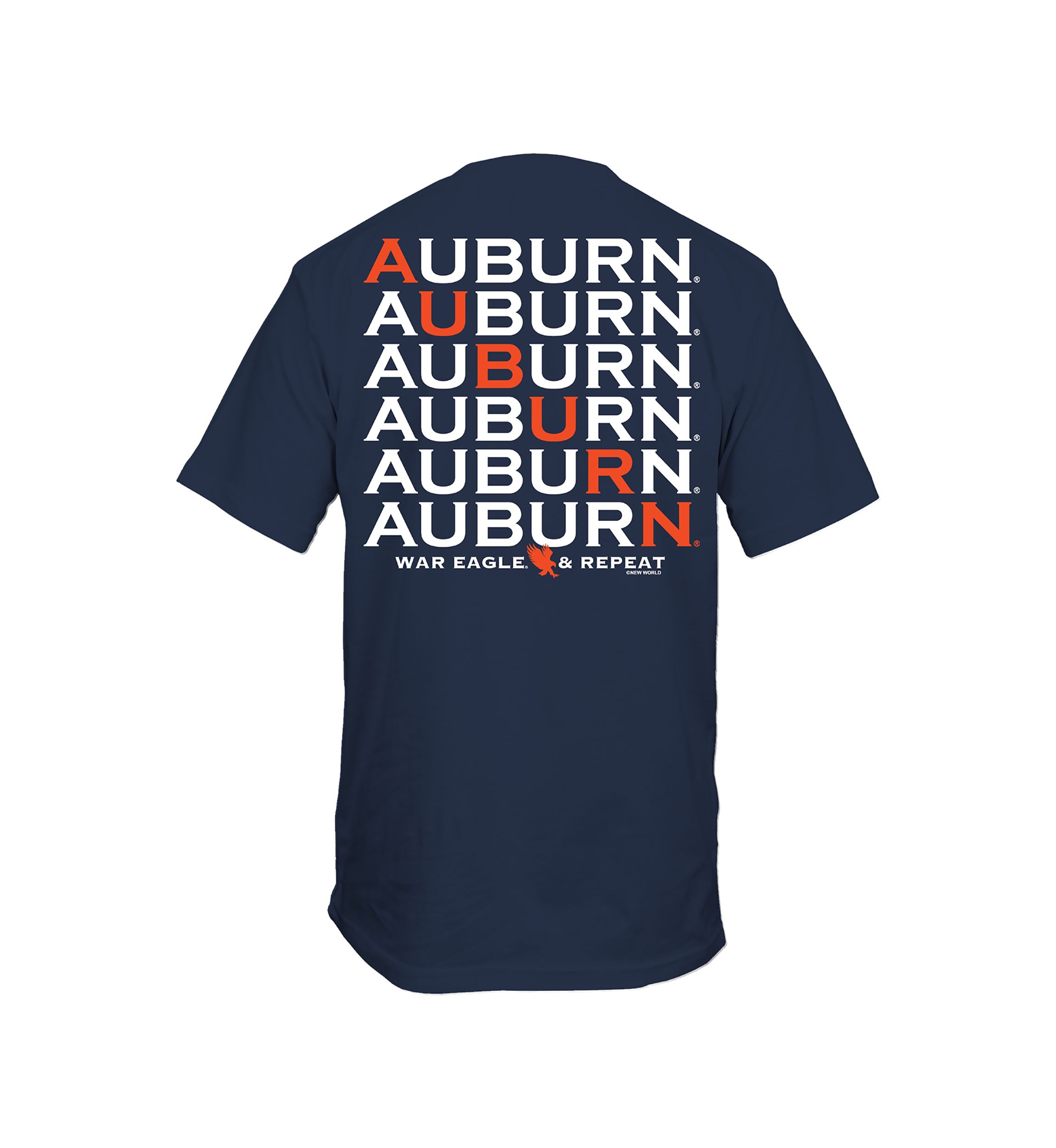 NCAA Auburn Tigers Diagonal Repeat Logo T-Shirt