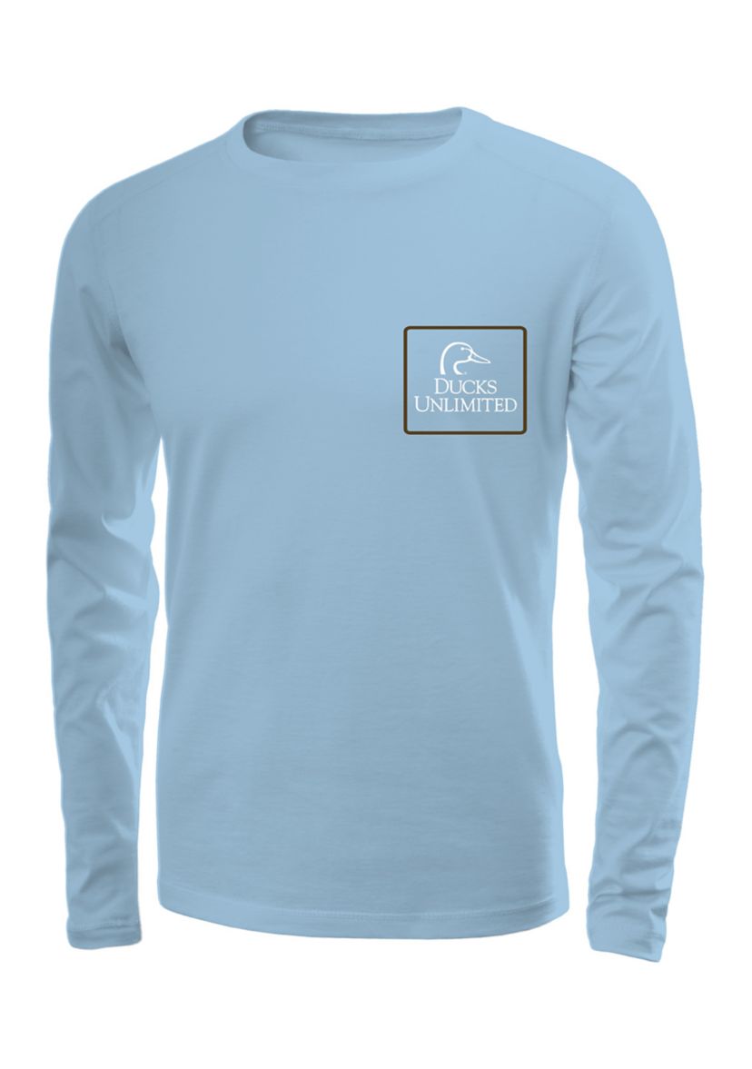 Mens Long Sleeve Etched Collage T-Shirt