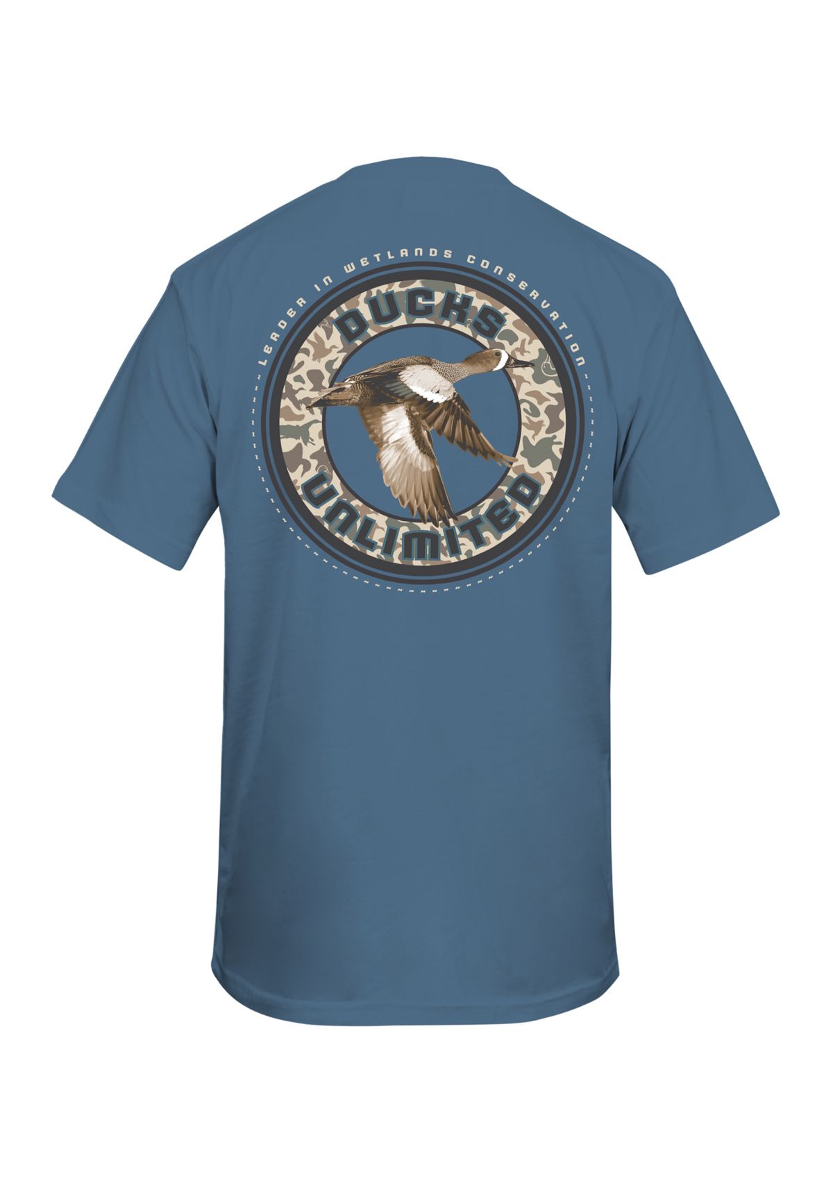 Mens Duck Flying Through Ring Graphic T-Shirt