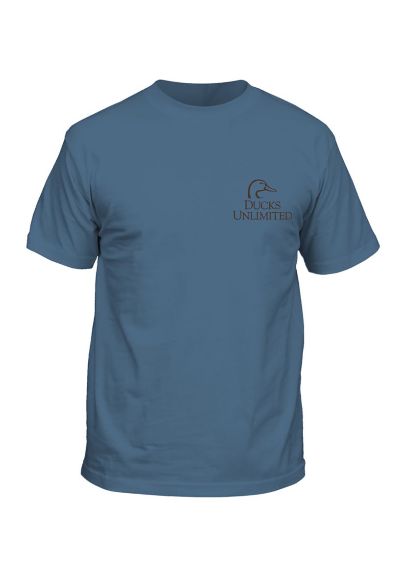 Mens Short Sleeve Ducks Unlimited Never Out of Season Graphic T-Shirt