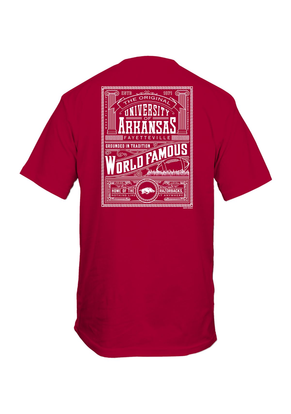 NCAA Arkansas Razorbacks World Famous Graphic T-Shirt