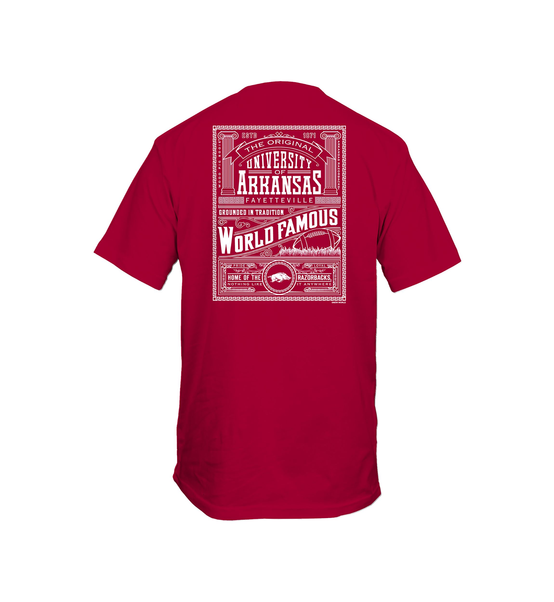 NCAA Arkansas Razorbacks World Famous Graphic T-Shirt