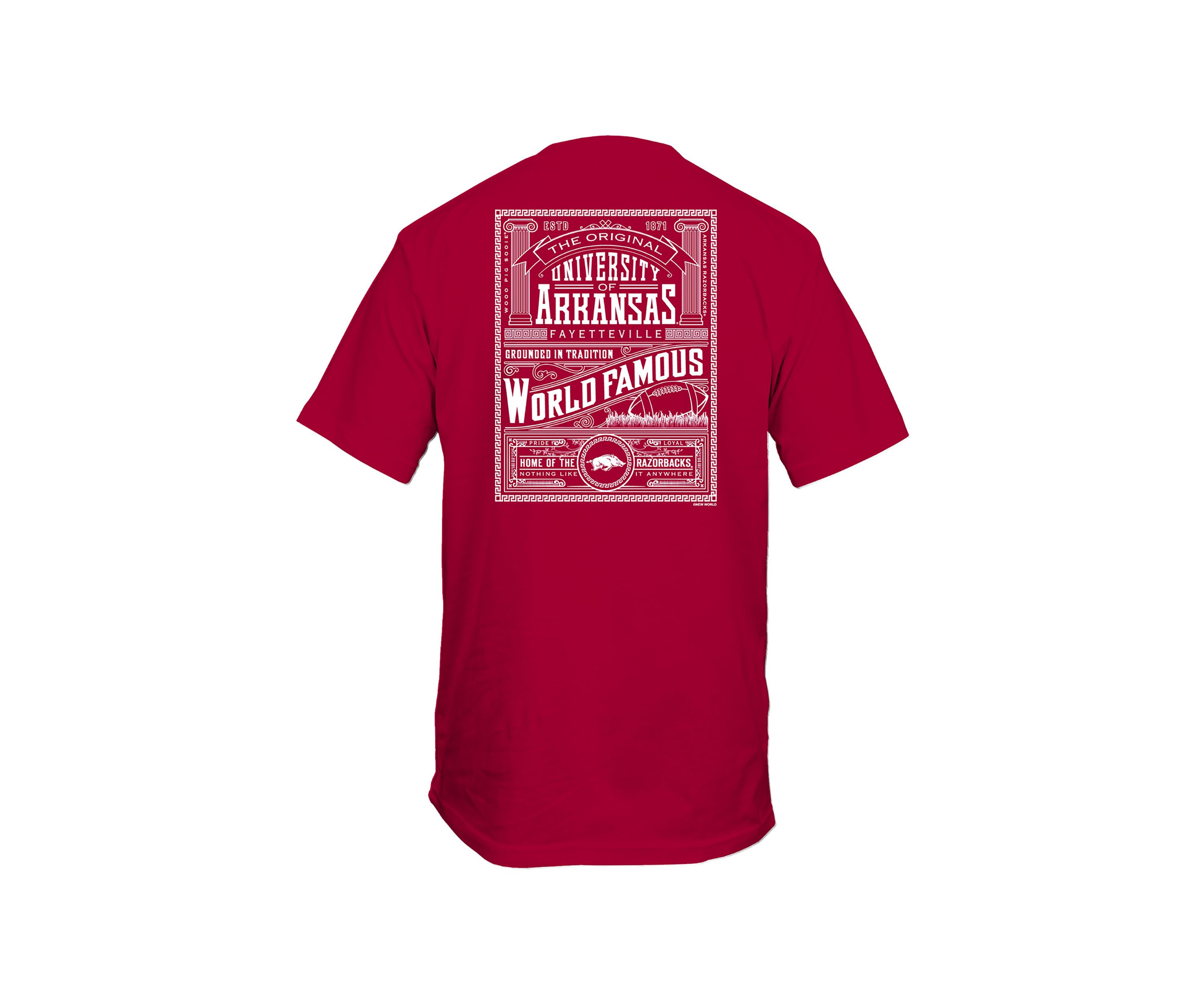 NCAA Arkansas Razorbacks World Famous Graphic T-Shirt