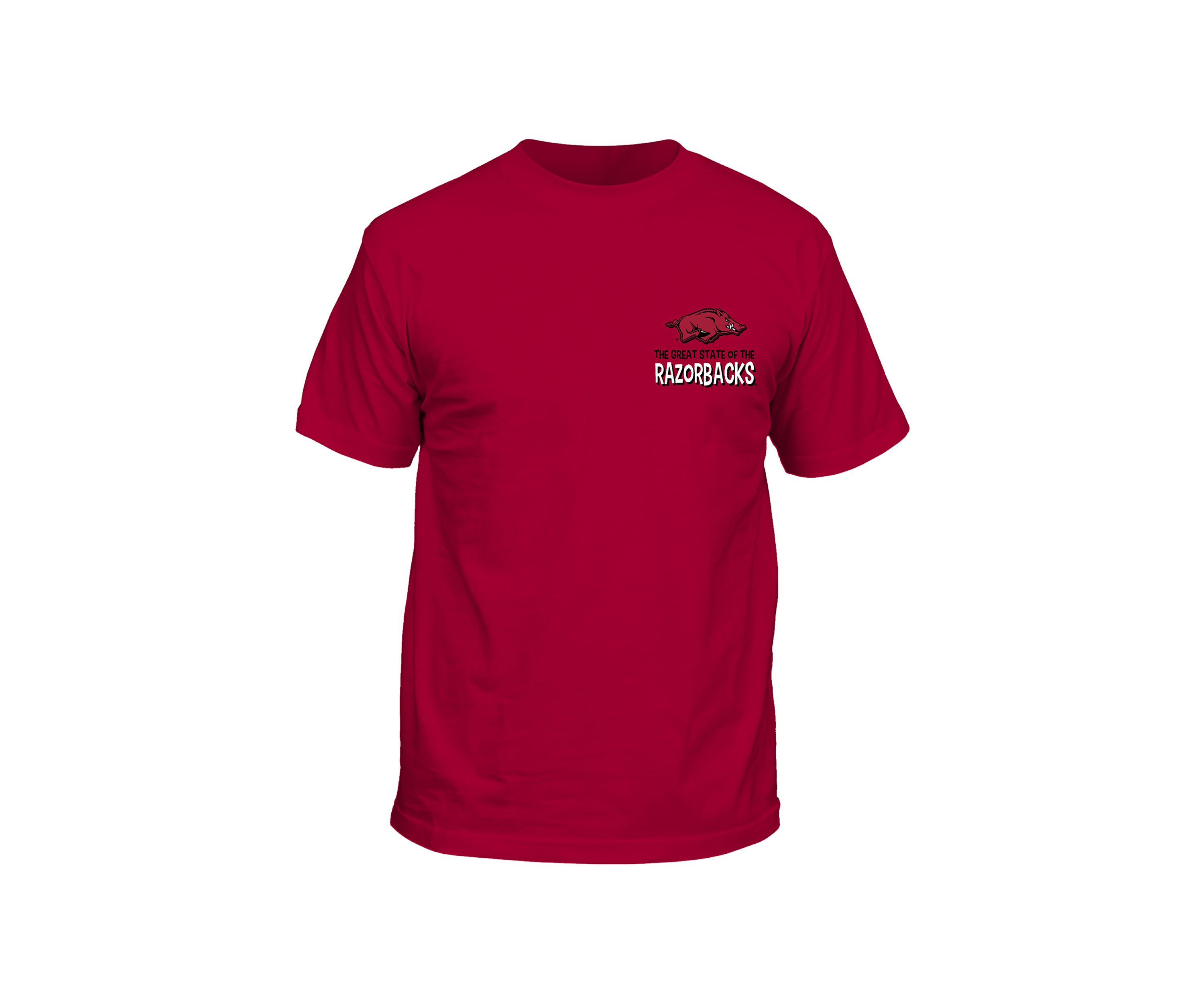 NCAA Arkansas Razorbacks Cartoon State Graphic T-Shirt