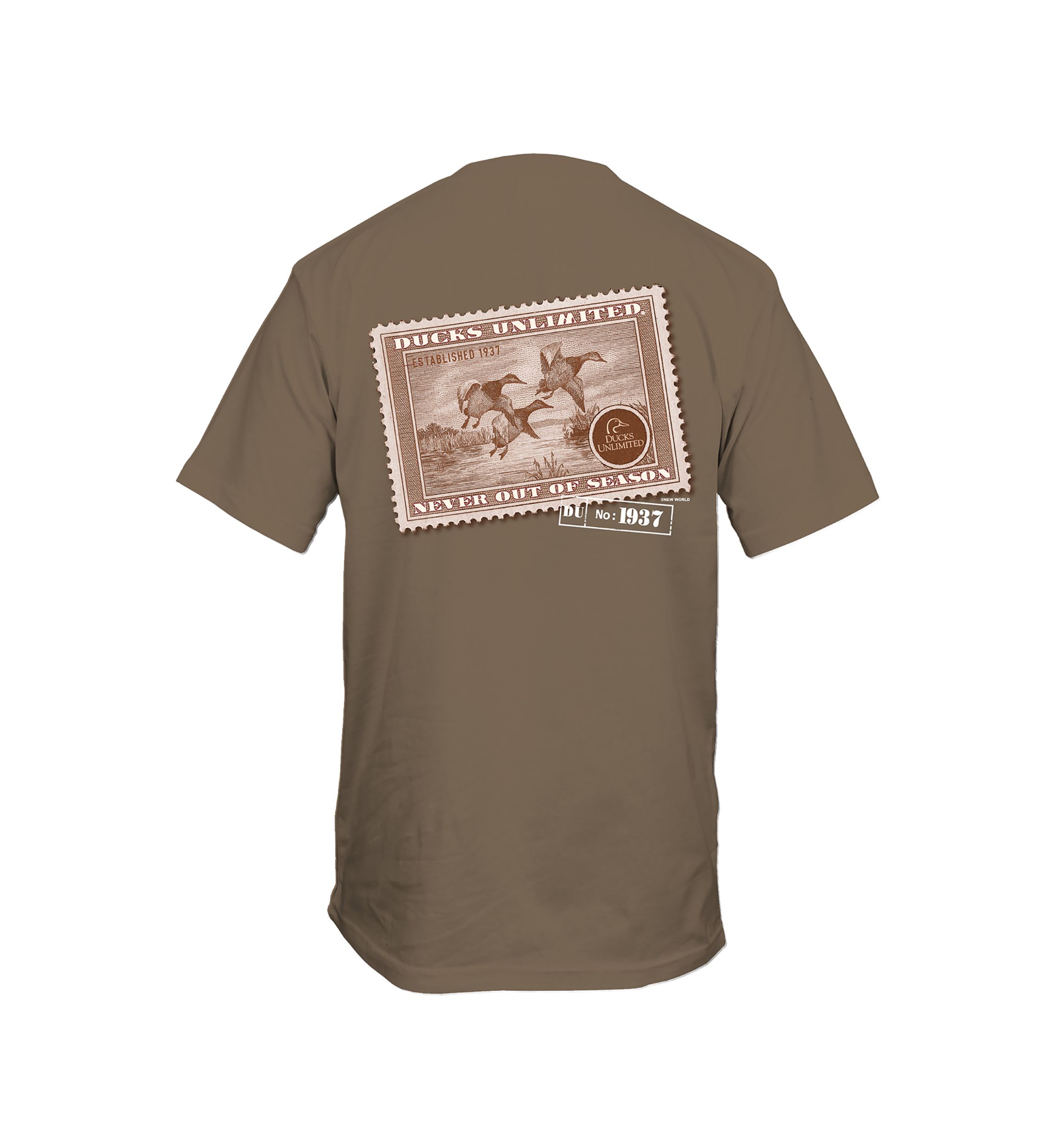 Mens Flying Stamp Short Sleeve Graphic T-Shirt