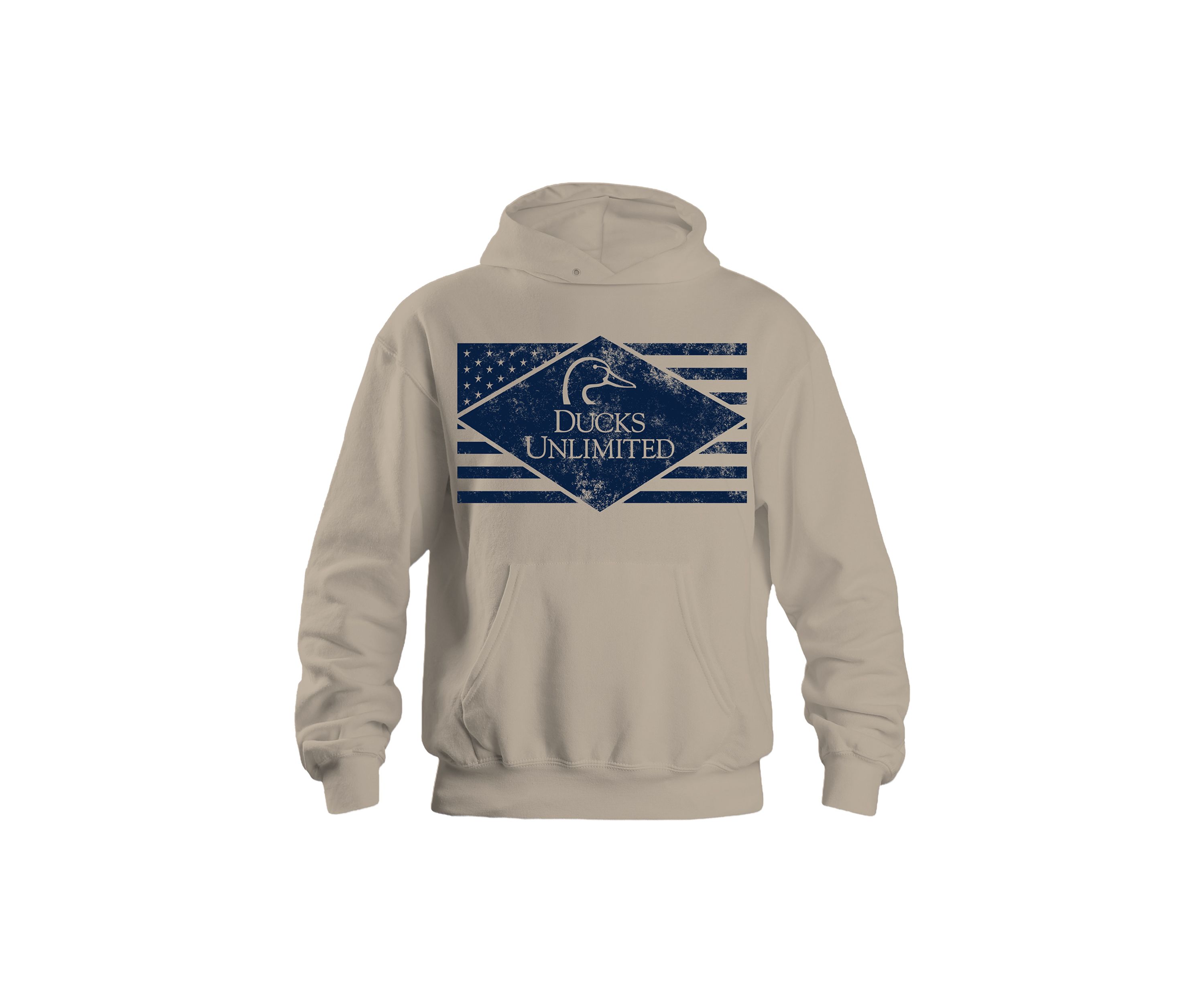 Mens Americana Flag Graphic Hoodie