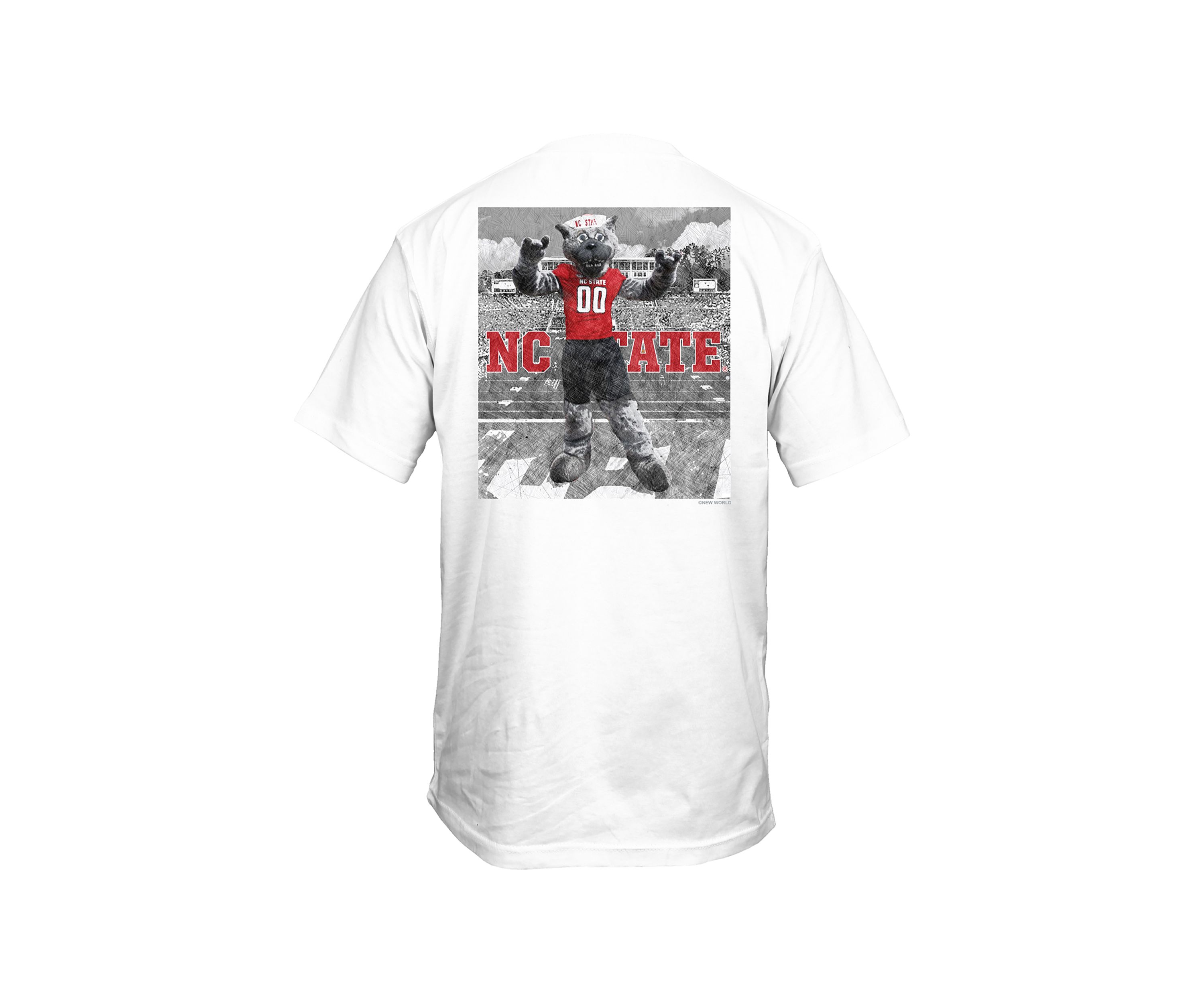 NCAA NC State Wolfpack Drawn Field Mascot Graphic T-Shirt