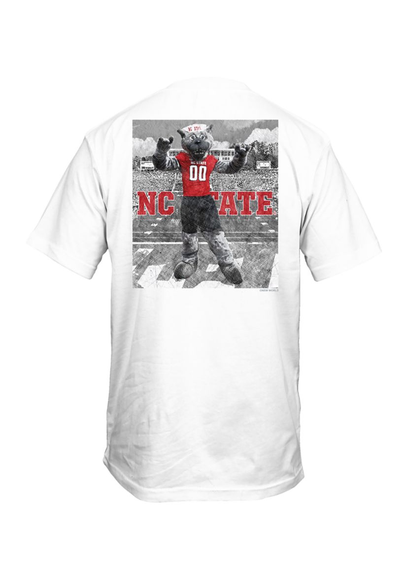 NCAA NC State Wolfpack Drawn Field Mascot Graphic T-Shirt