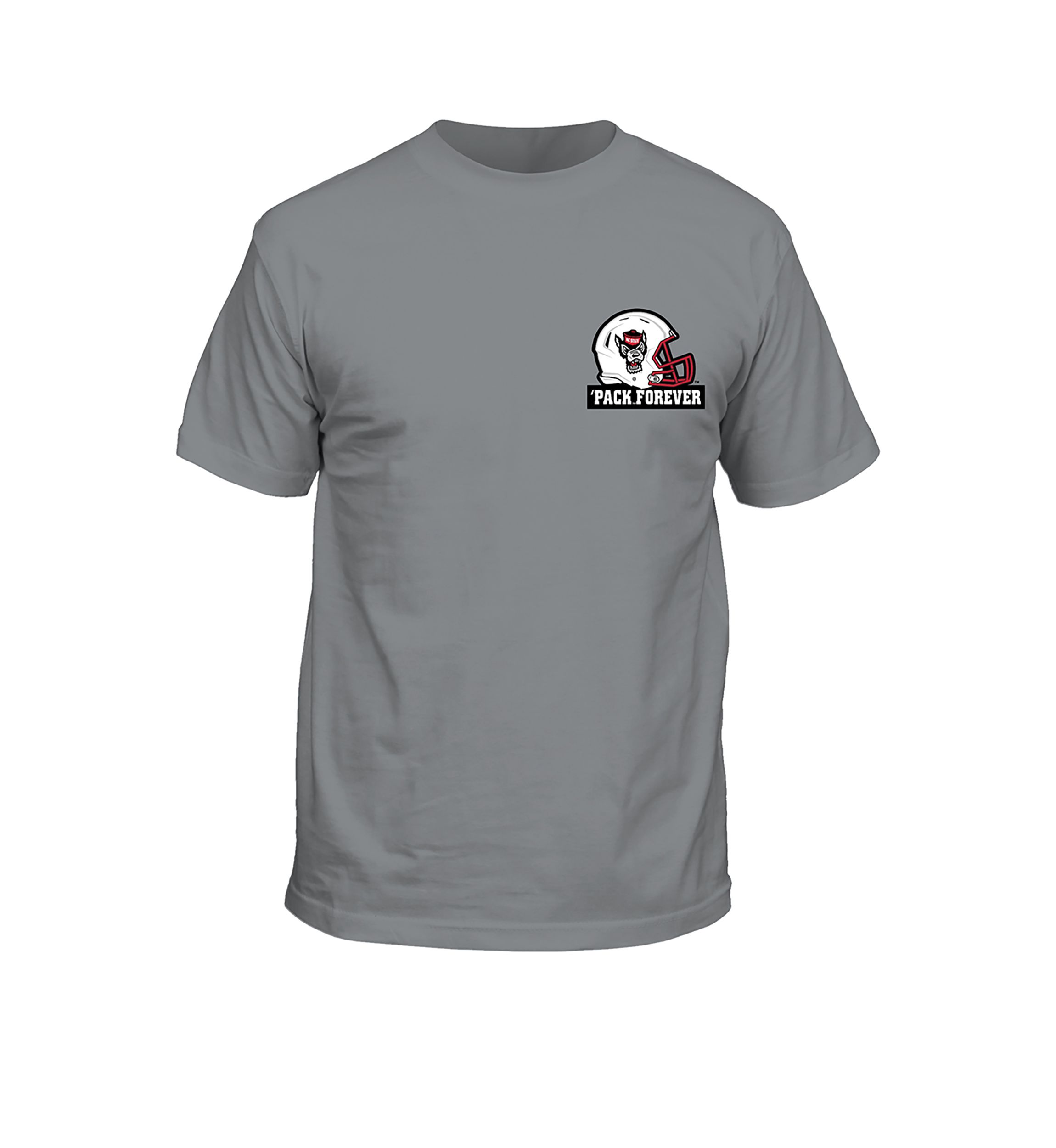 NCAA NC State Wolfpack Past Present Helmets Graphic T-Shirt