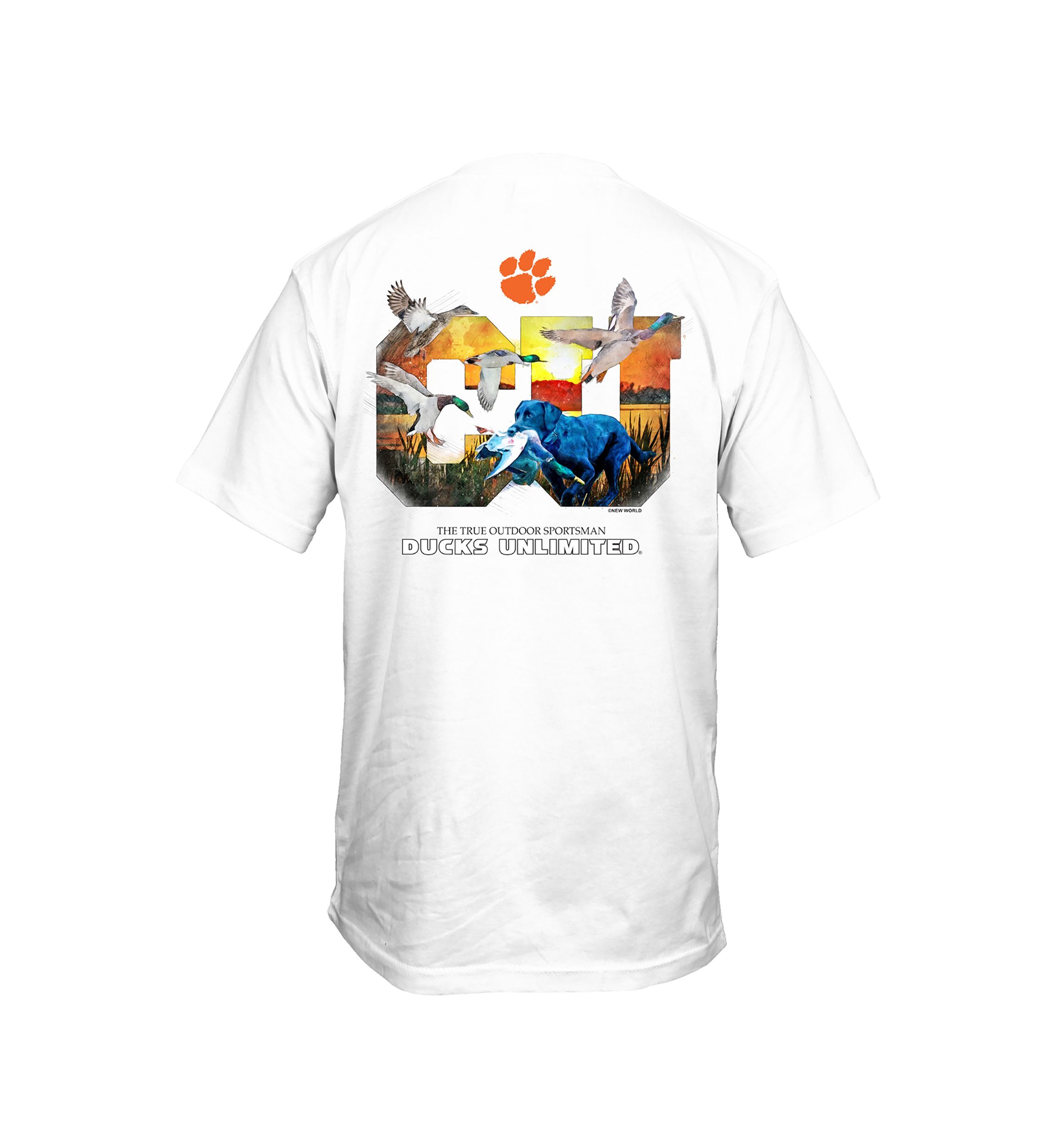 NCAA Clemson Tigers Colorful Sketch Graphic T-Shirt