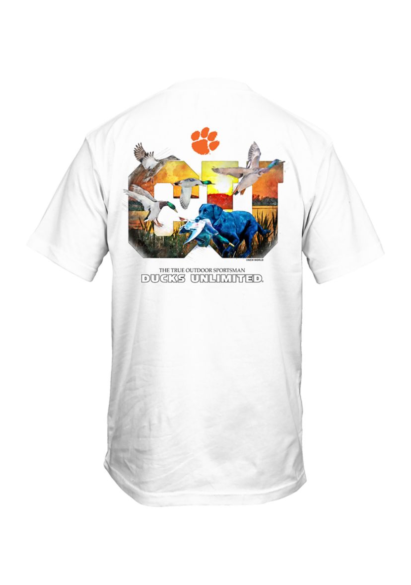 NCAA Clemson Tigers Colorful Sketch Graphic T-Shirt