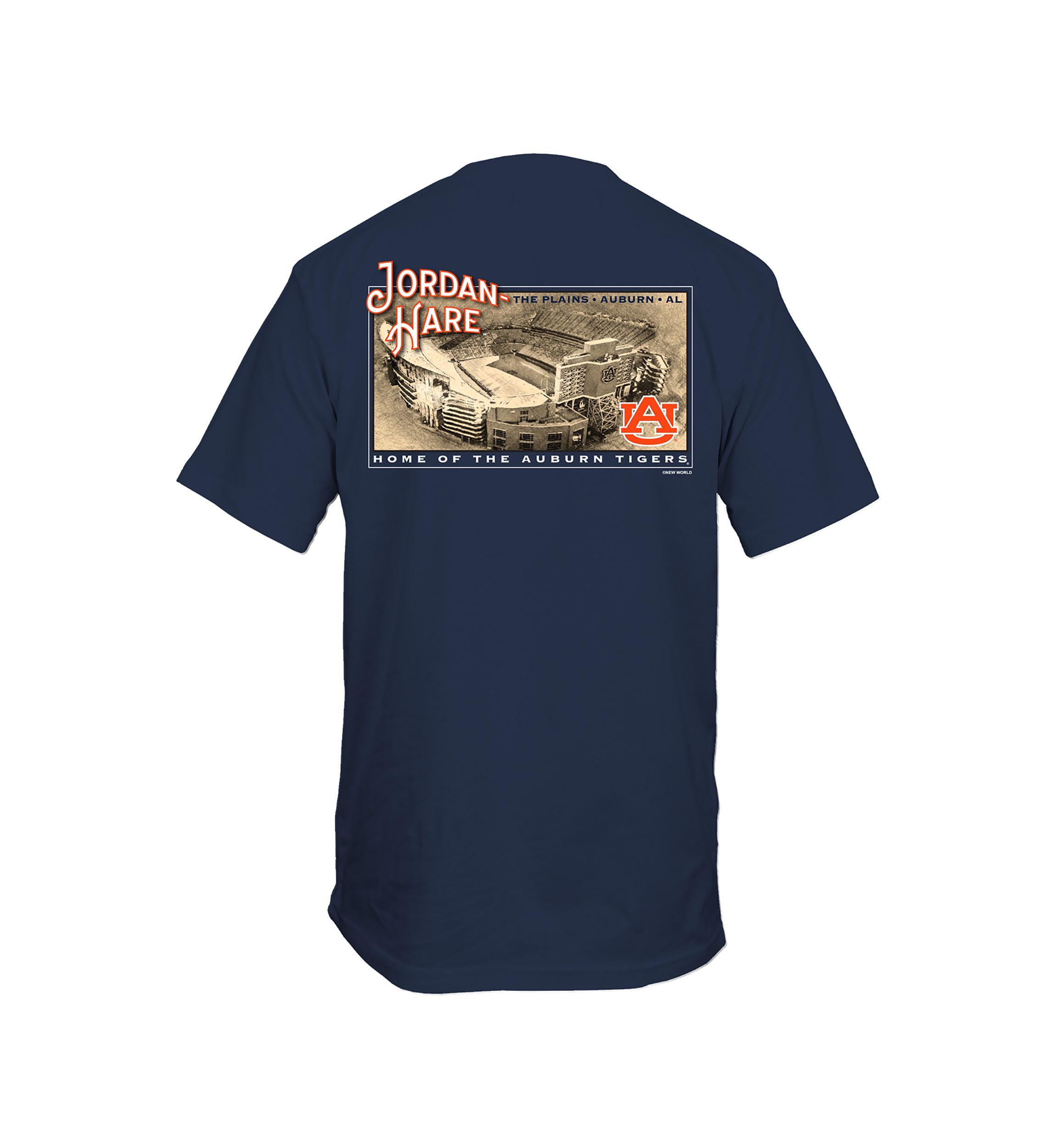 NCAA Auburn Tigers Sepia Stadium Graphic T-Shirt