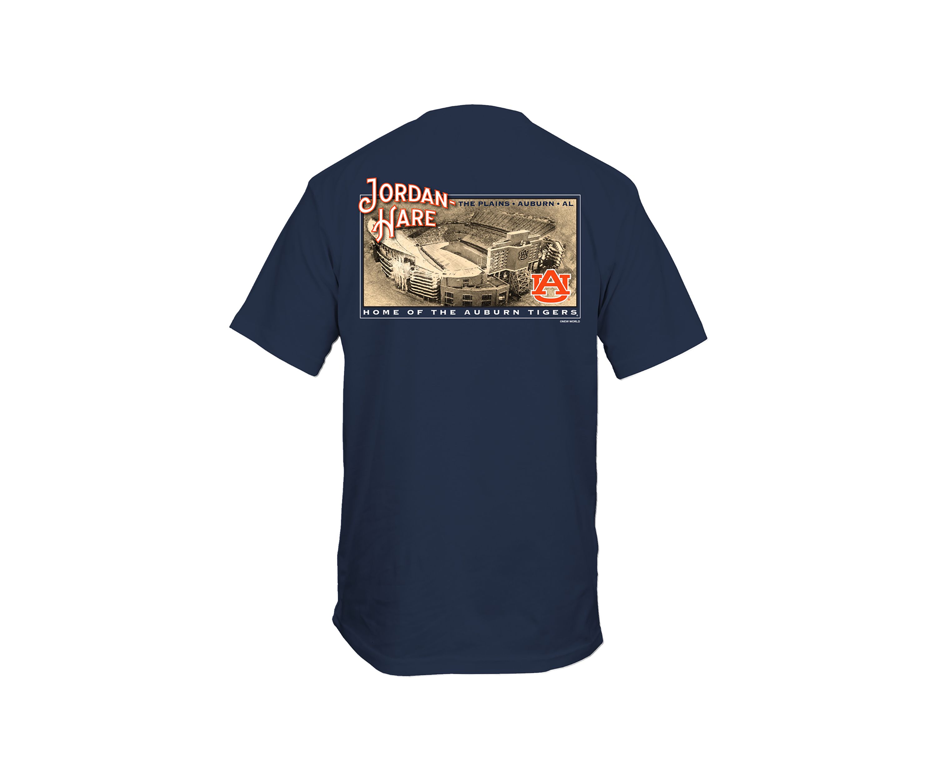 NCAA Auburn Tigers Sepia Stadium Graphic T-Shirt