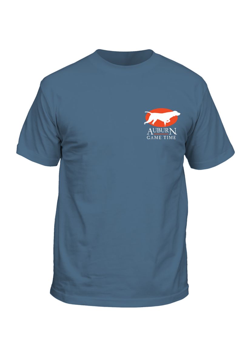 NCAA Auburn Tigers Faded Flag Dog Graphic T-Shirt