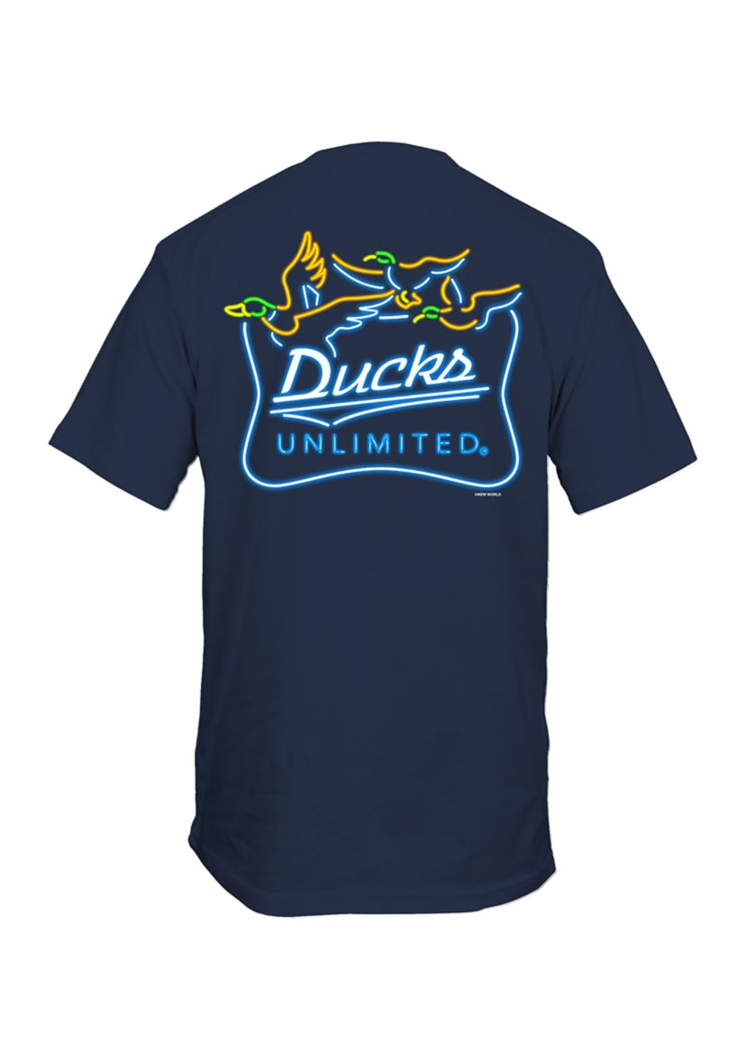 Mens Neon Sign Logo Graphic T-Shirt