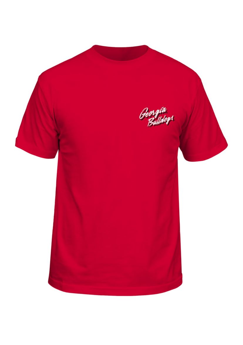 NCAA Georgia Bulldogs Mascot Sketch Graphic T-Shirt